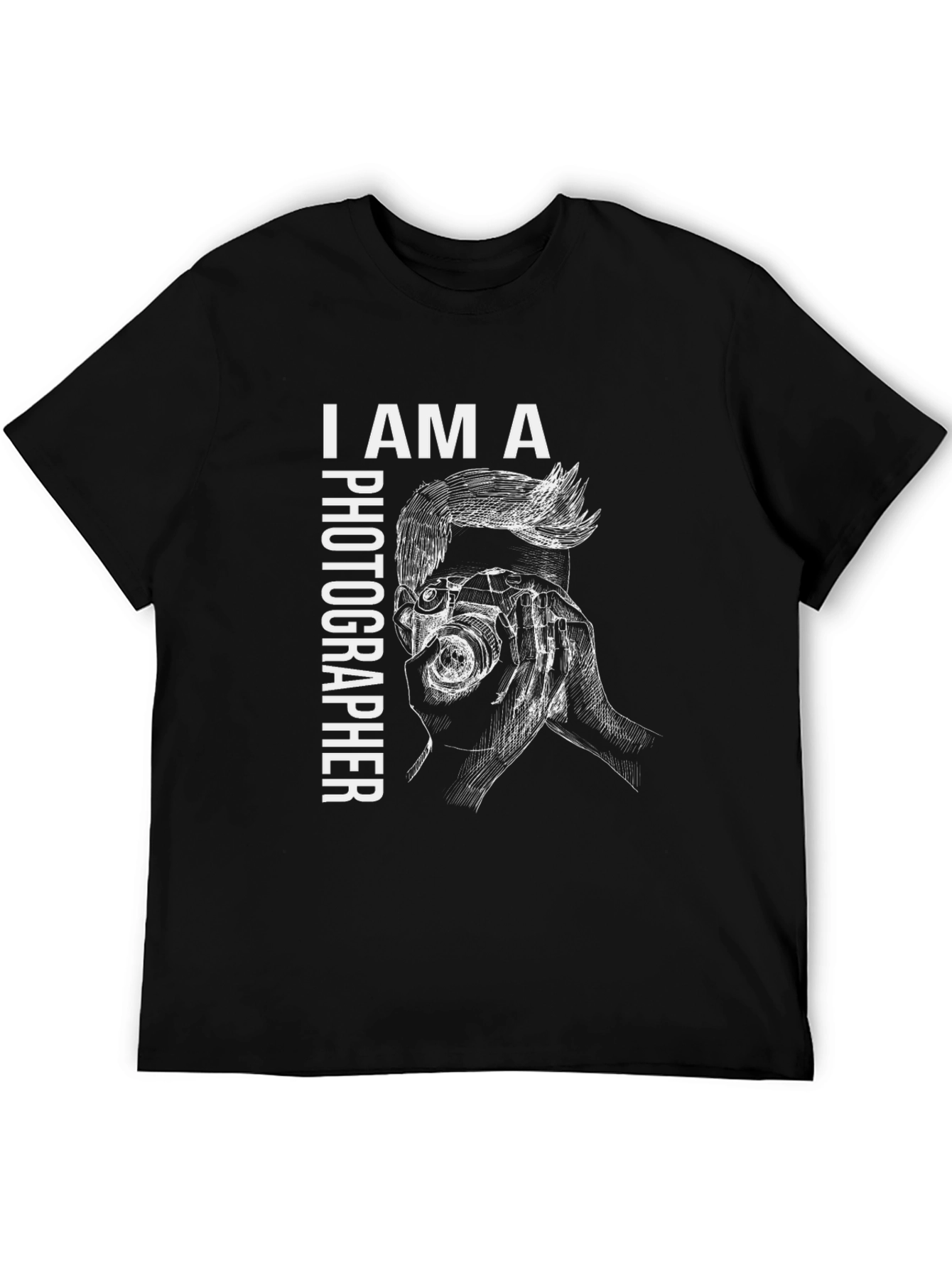 Photographer Graphic Black T-Shirt
