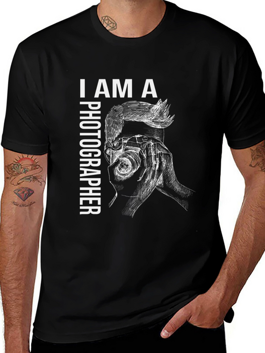 Photographer Graphic Black T-Shirt
