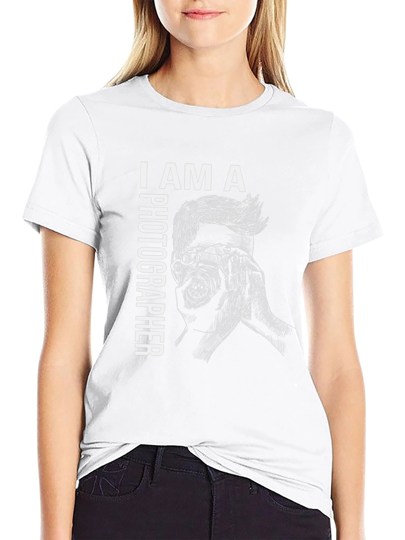 Photographer Graphic Black T-Shirt