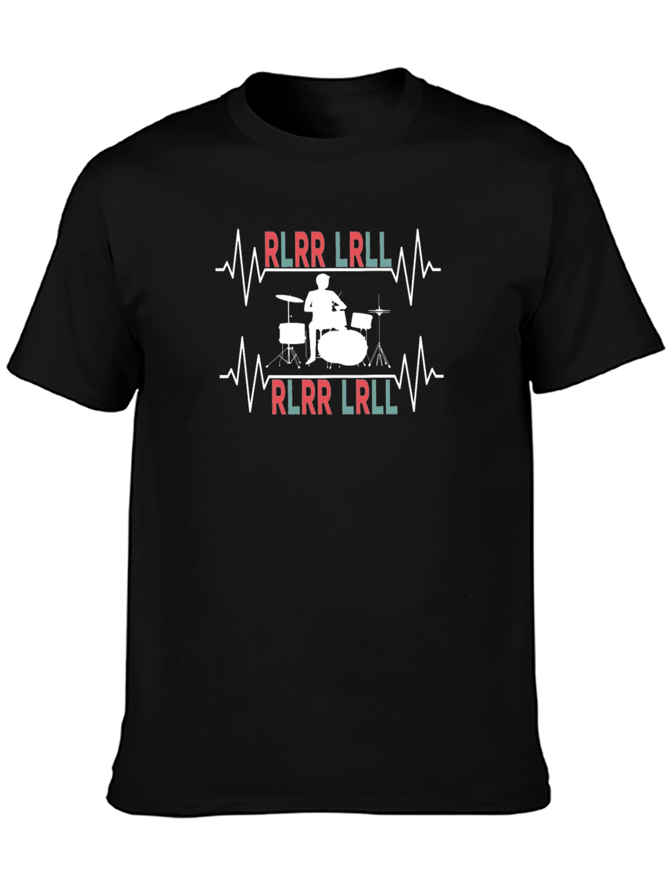 Drummer Heartbeat T-Shirt: Musical Rhythm Tee