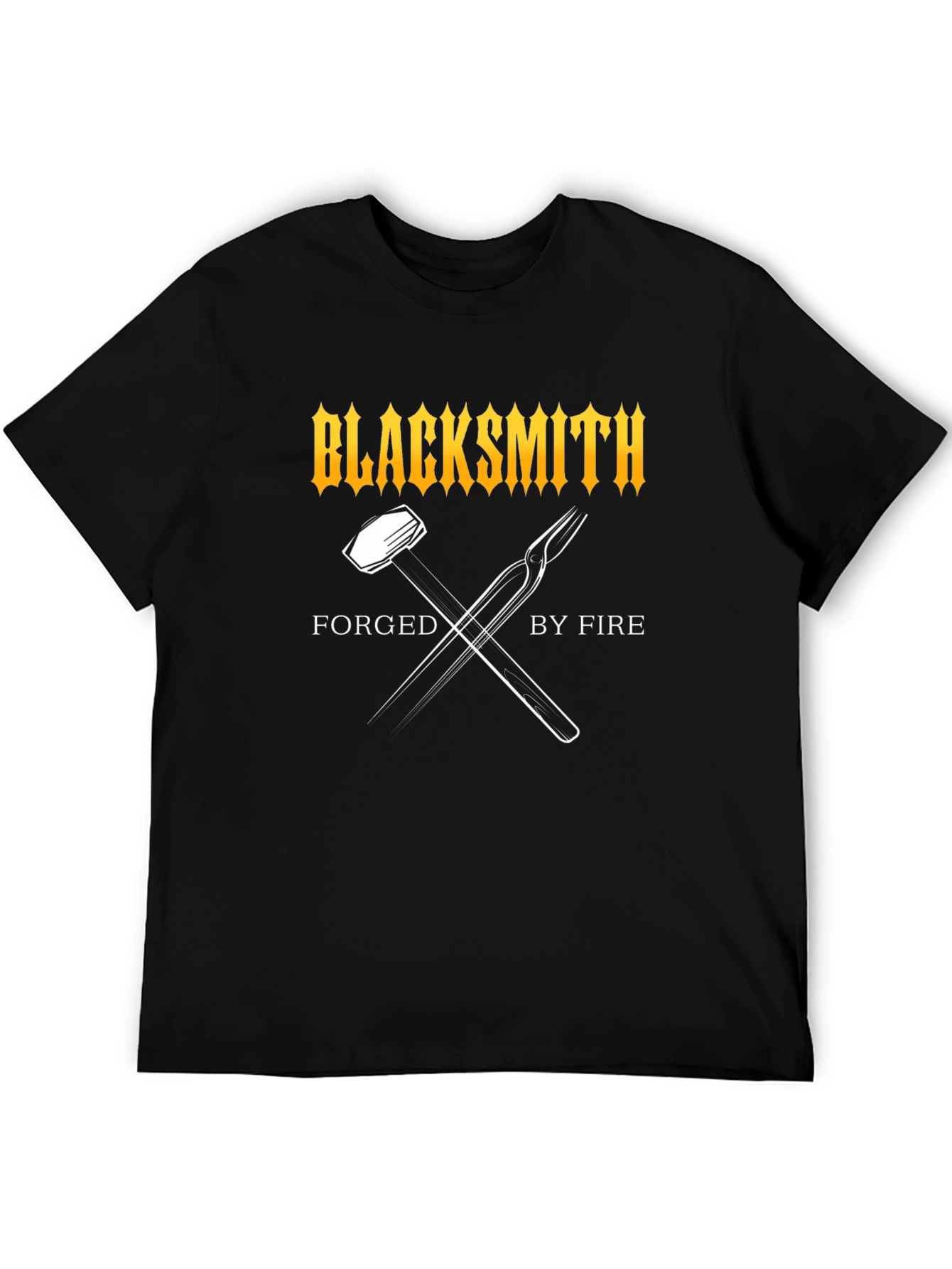 Blacksmith Forged By Fire Graphic T-Shirt