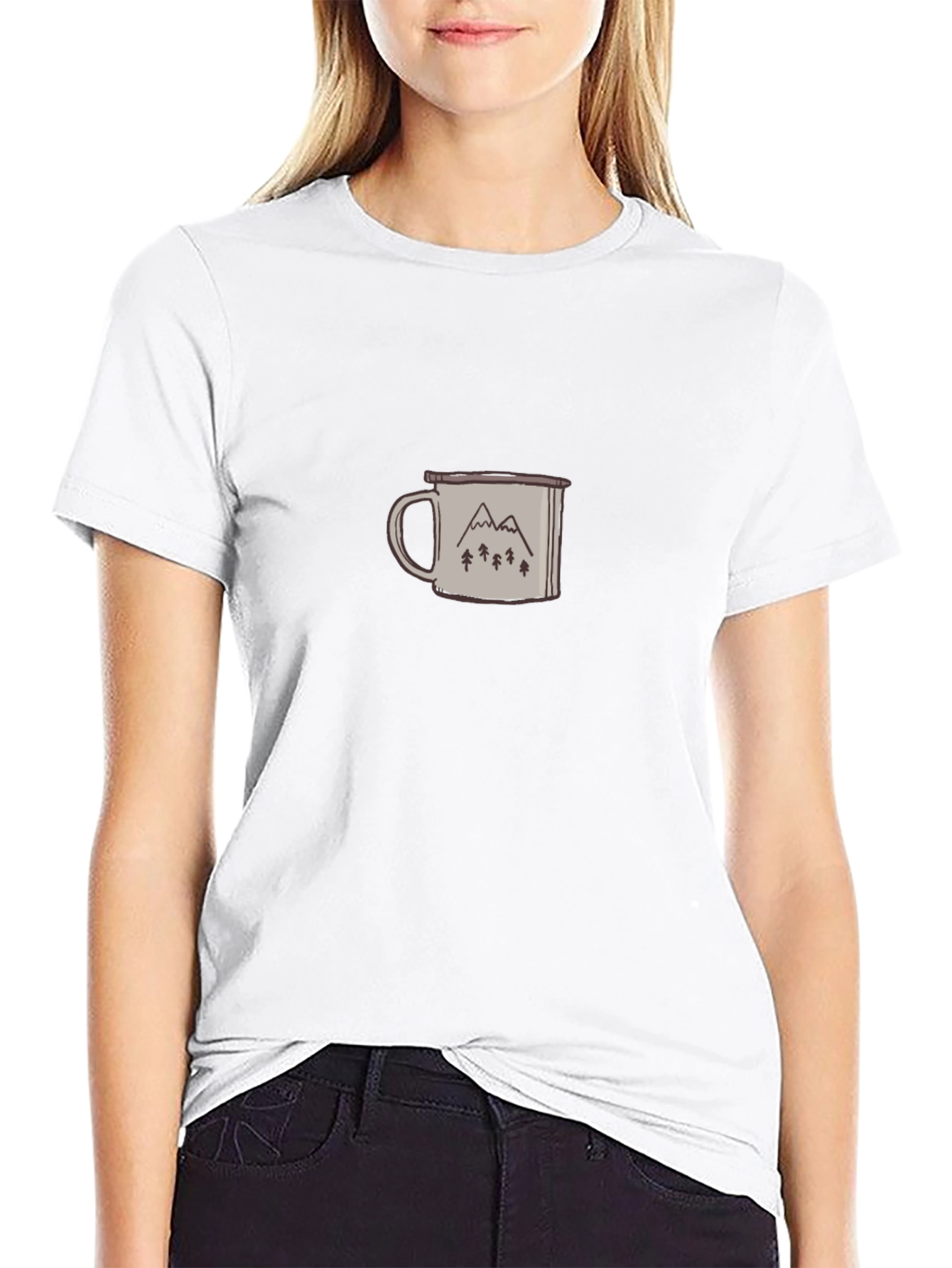 Mountain Mug Graphic Tee - Adventure Awaits