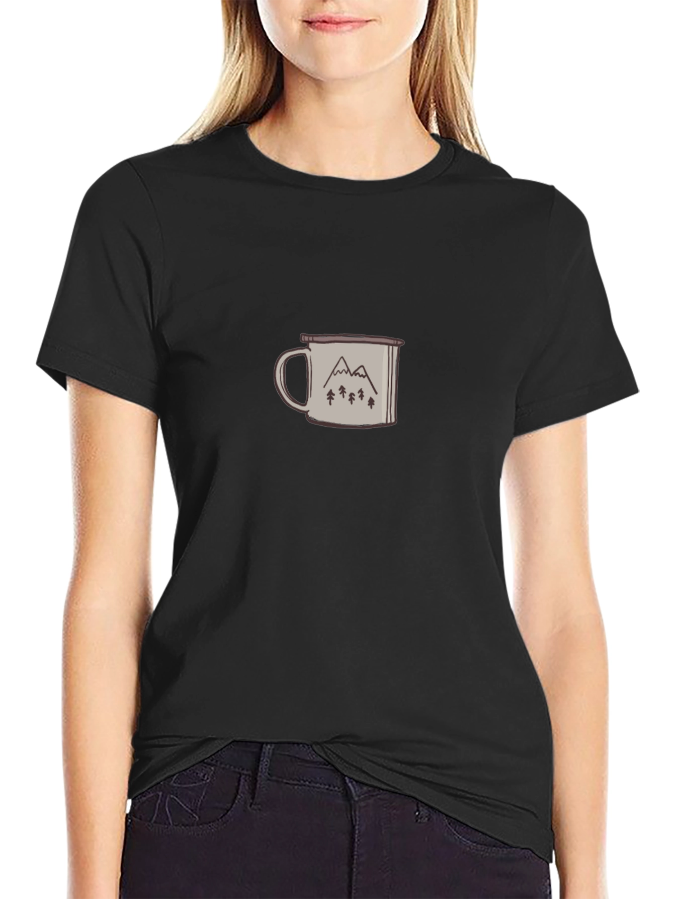 Mountain Mug Graphic Tee - Adventure Awaits
