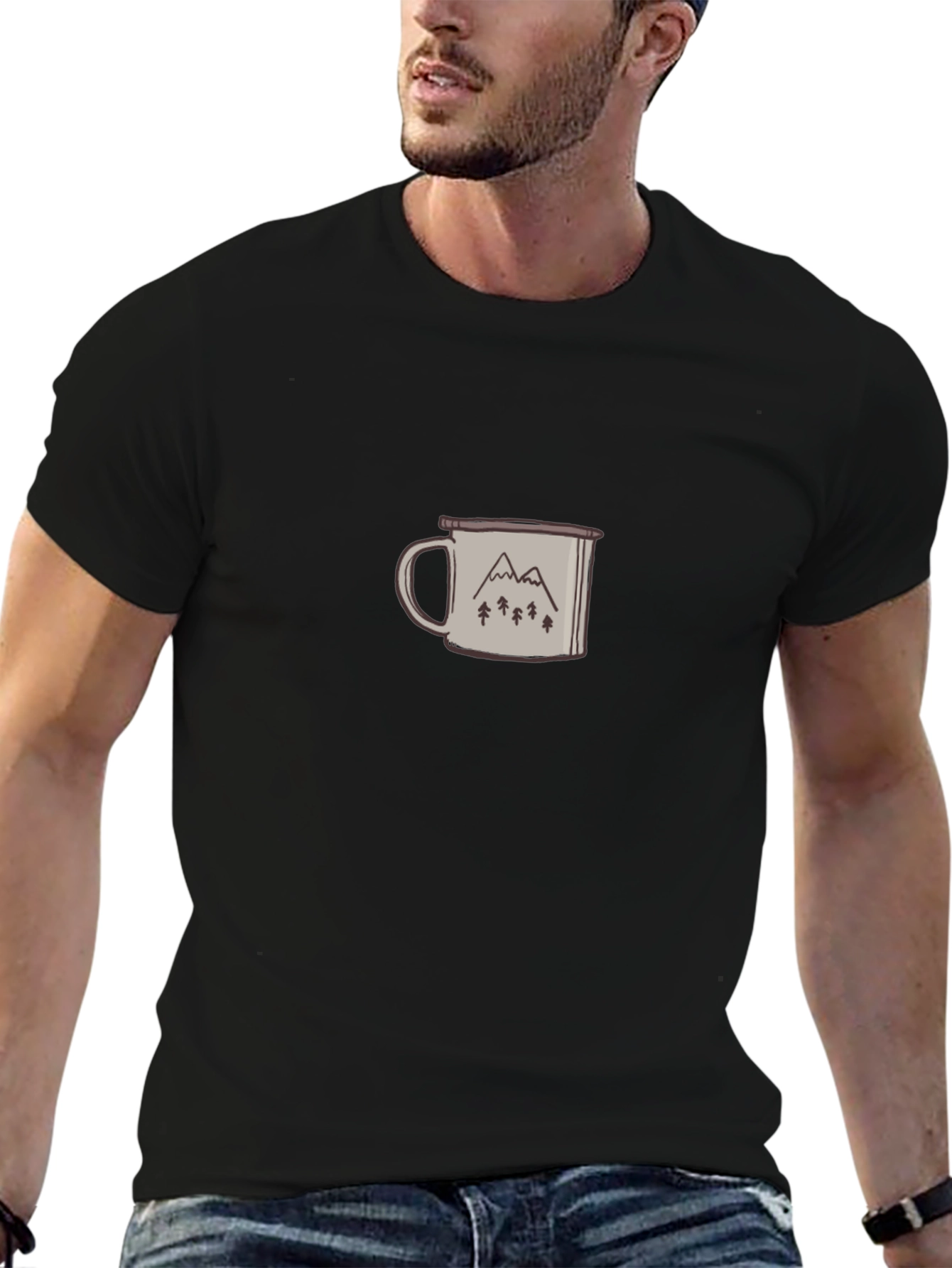 Mountain Mug Graphic Tee - Adventure Awaits