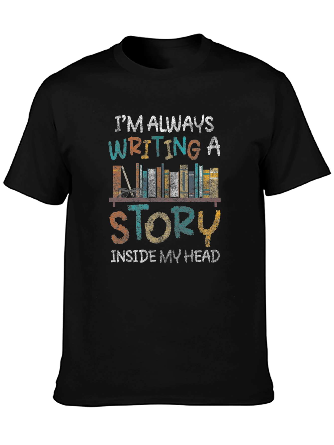 Book Lover T-Shirt: Writing a Story Tee