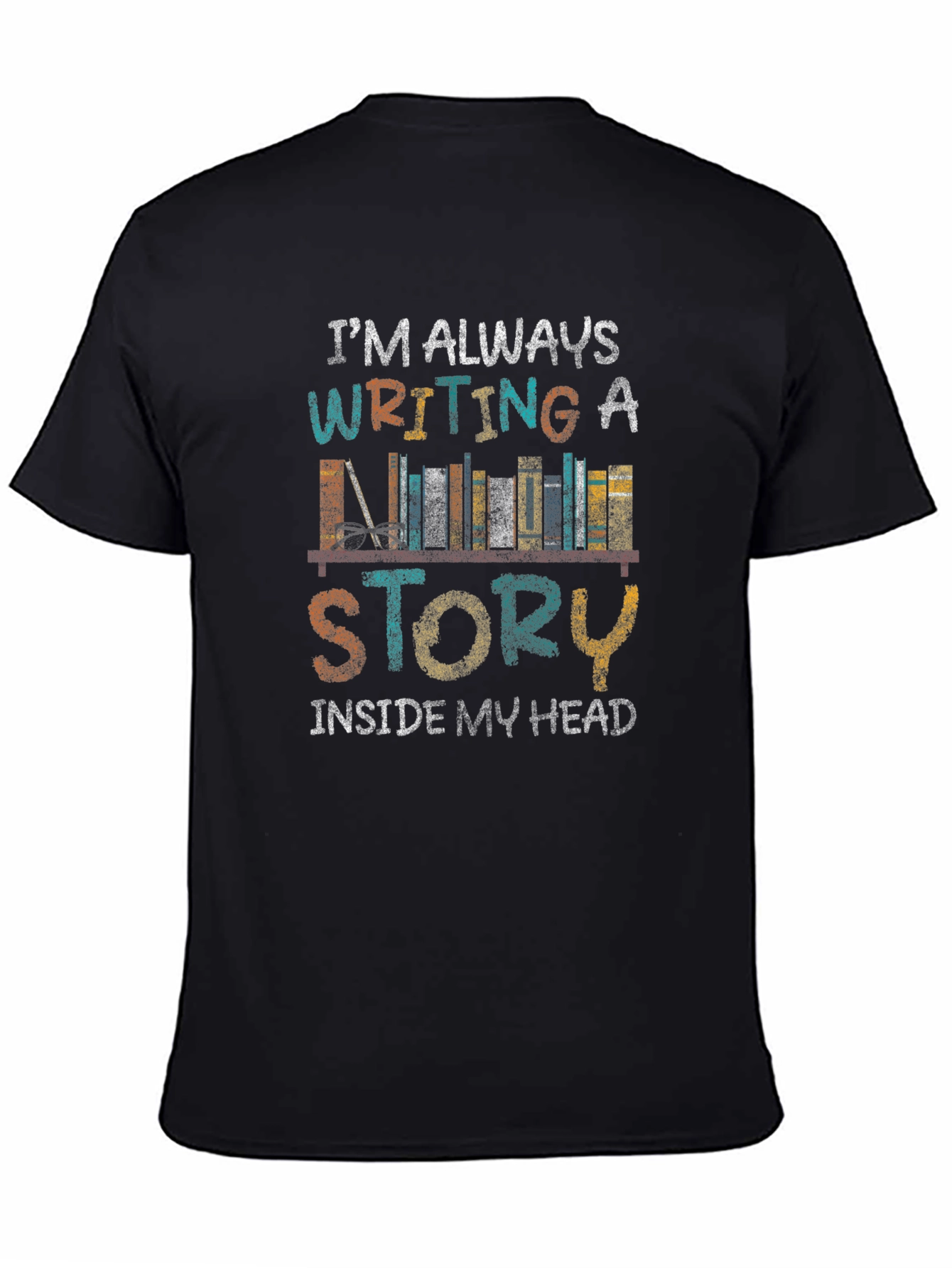 Book Lover T-Shirt: Writing a Story Tee