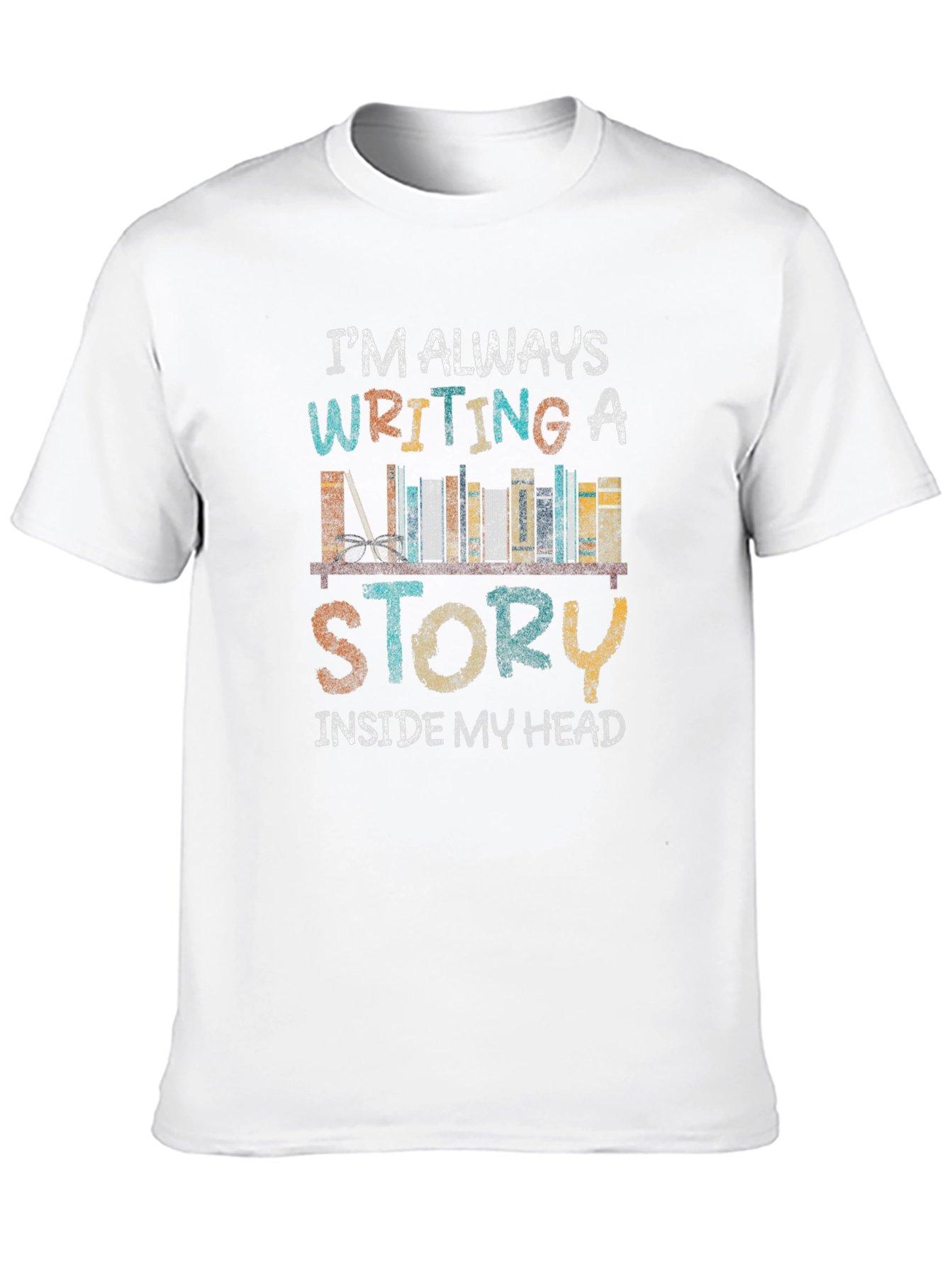 Book Lover T-Shirt: Writing a Story Tee