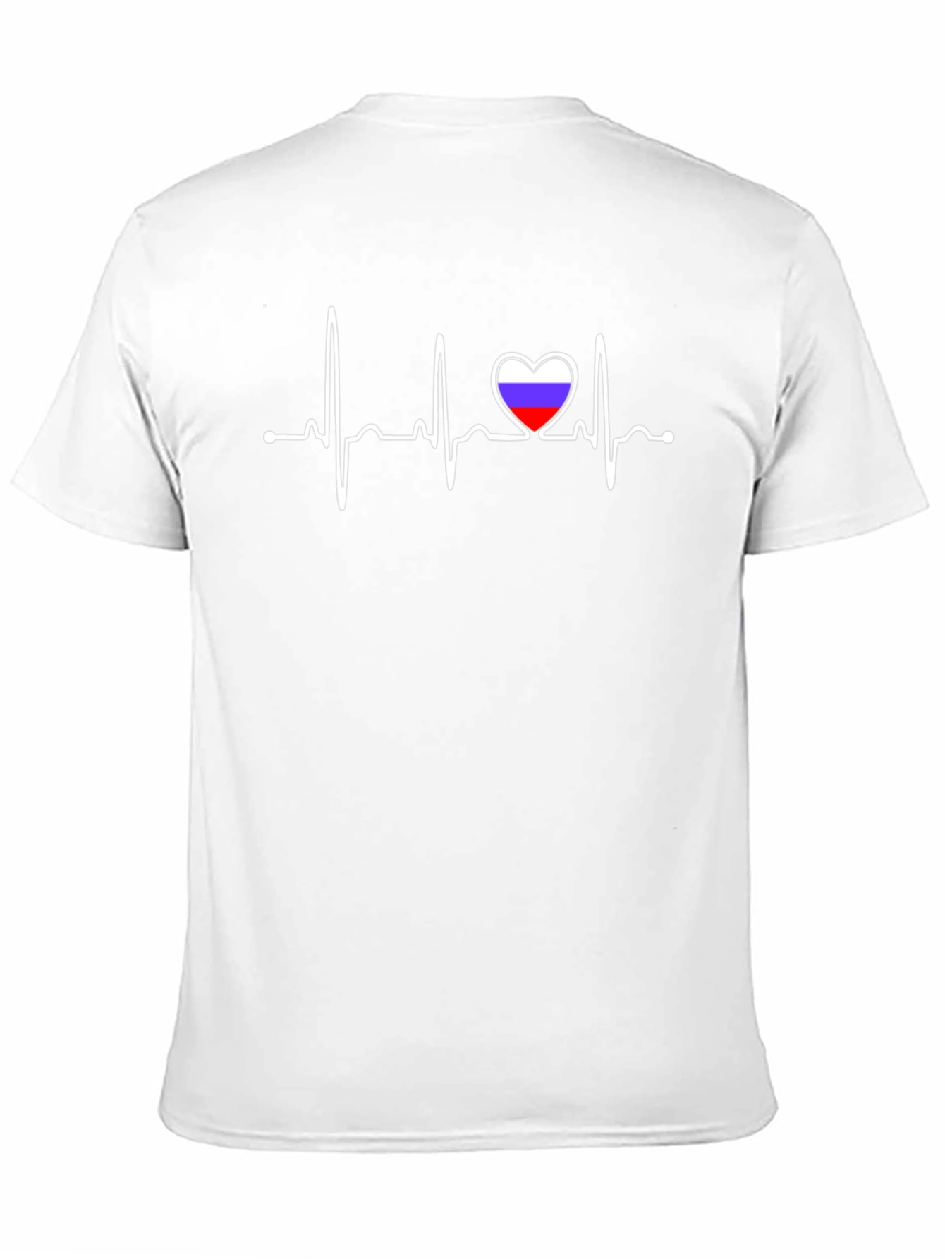 Heartbeat Russia Flag Graphic T-Shirt