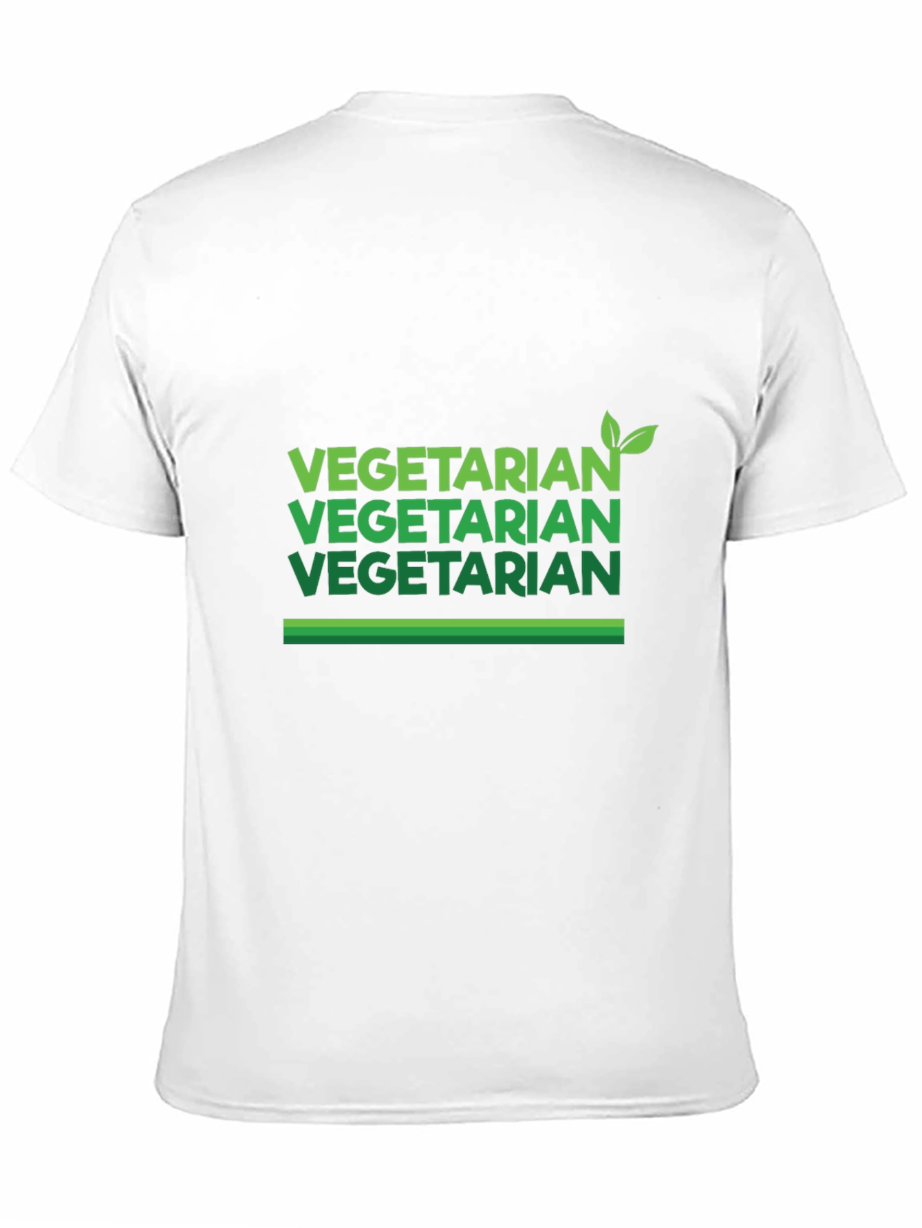 Vegetarian Graphic Tee - Black Casual Shirt