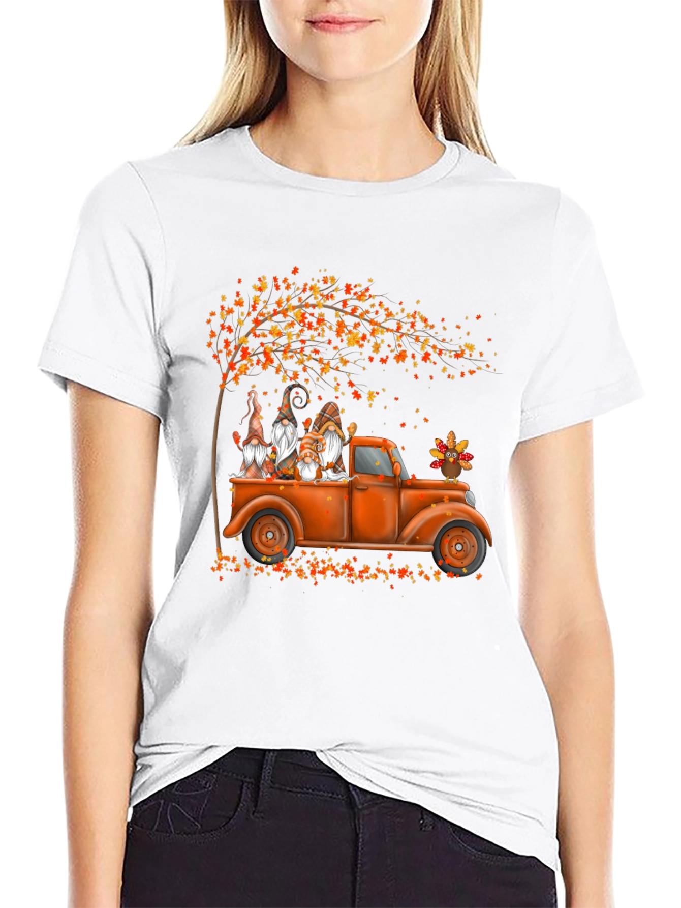 Fall Gnomes Truck Graphic Tee