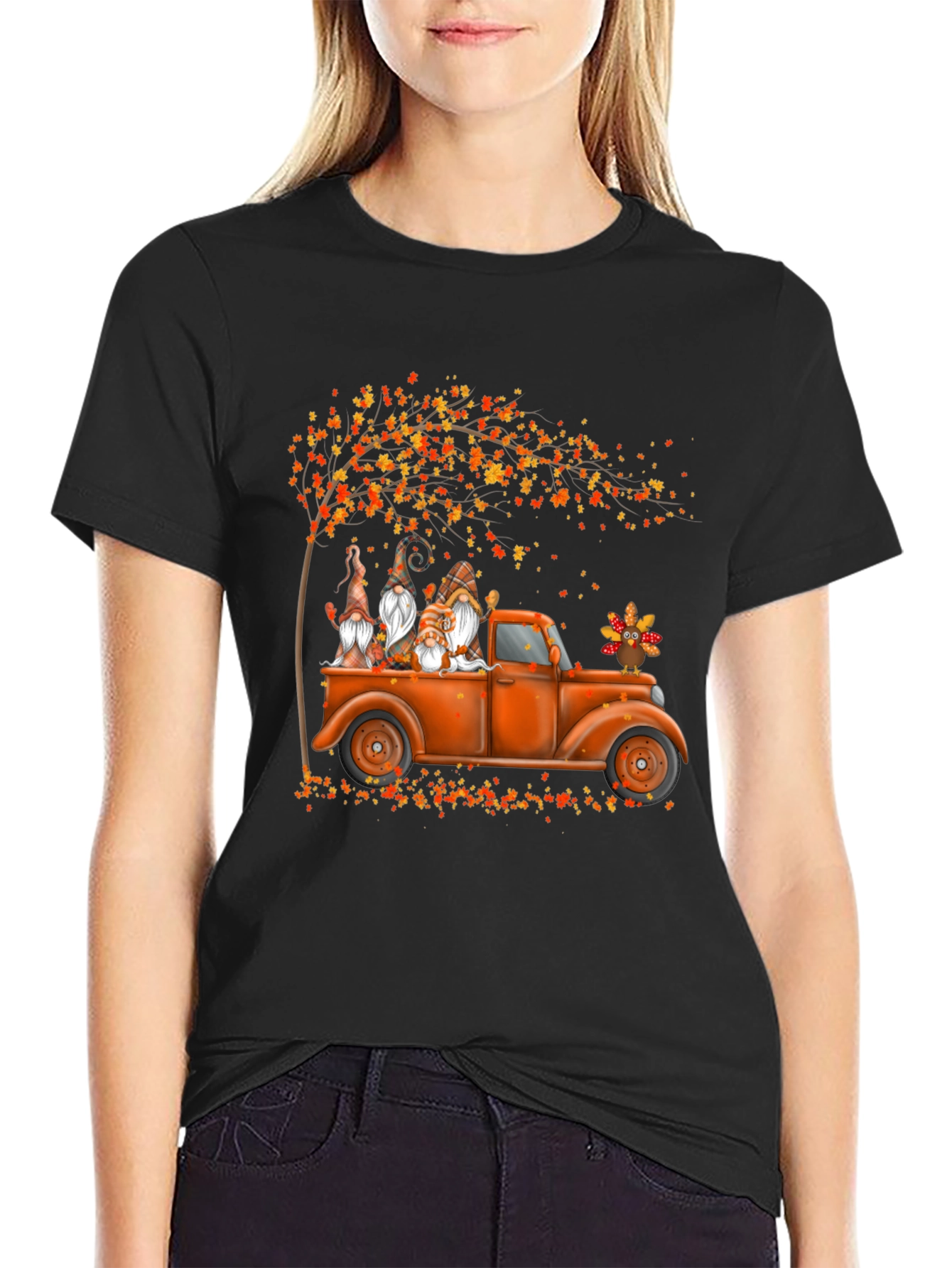 Fall Gnomes Truck Graphic Tee
