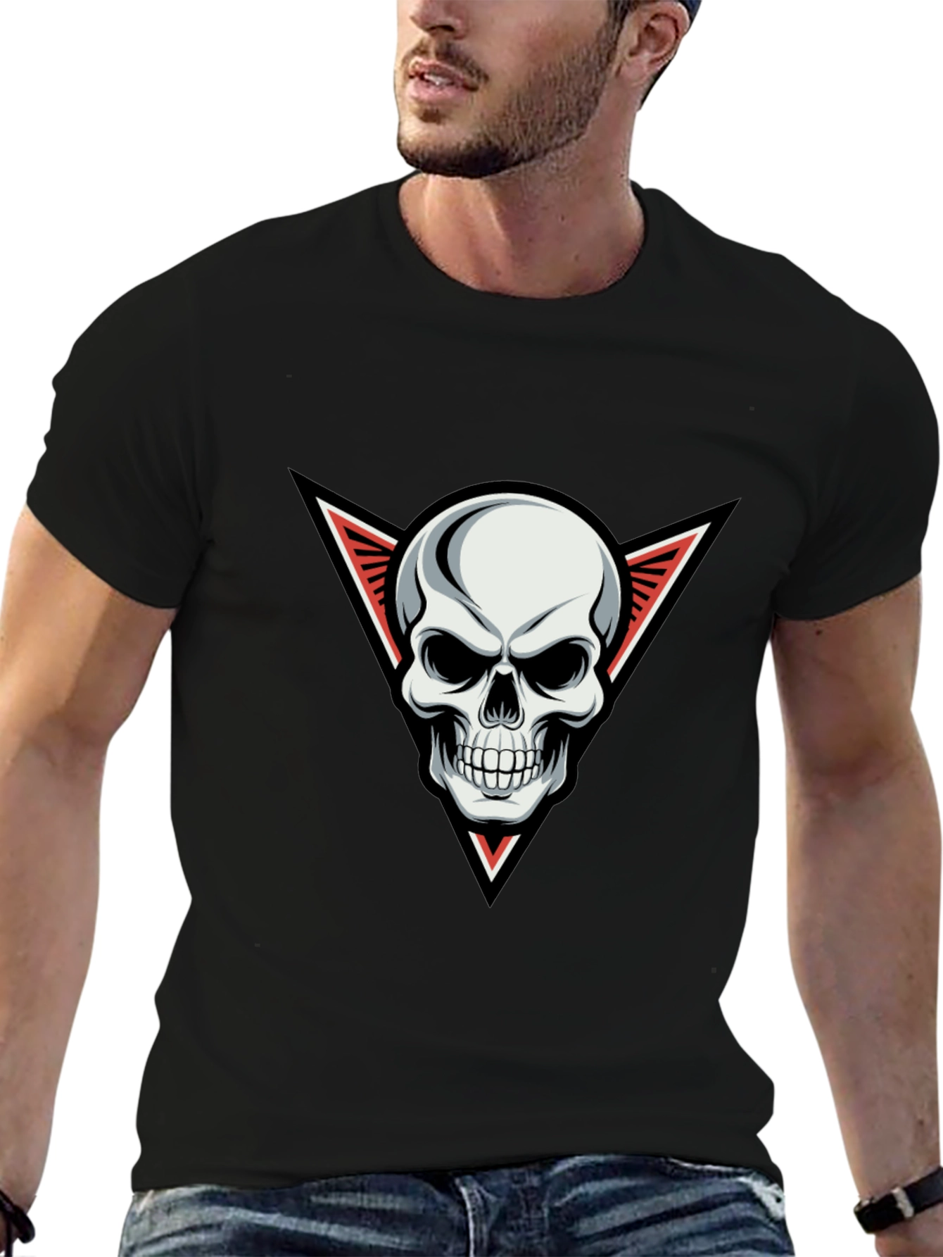 Skull Graphic Black Tee