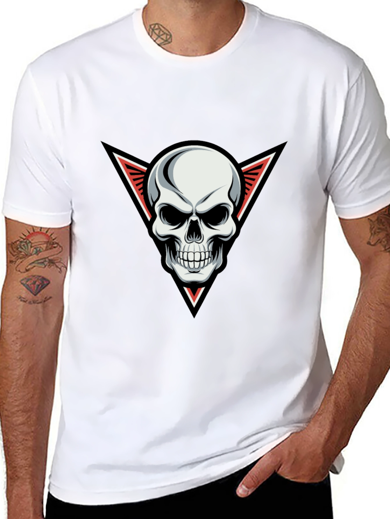 Skull Graphic Black Tee