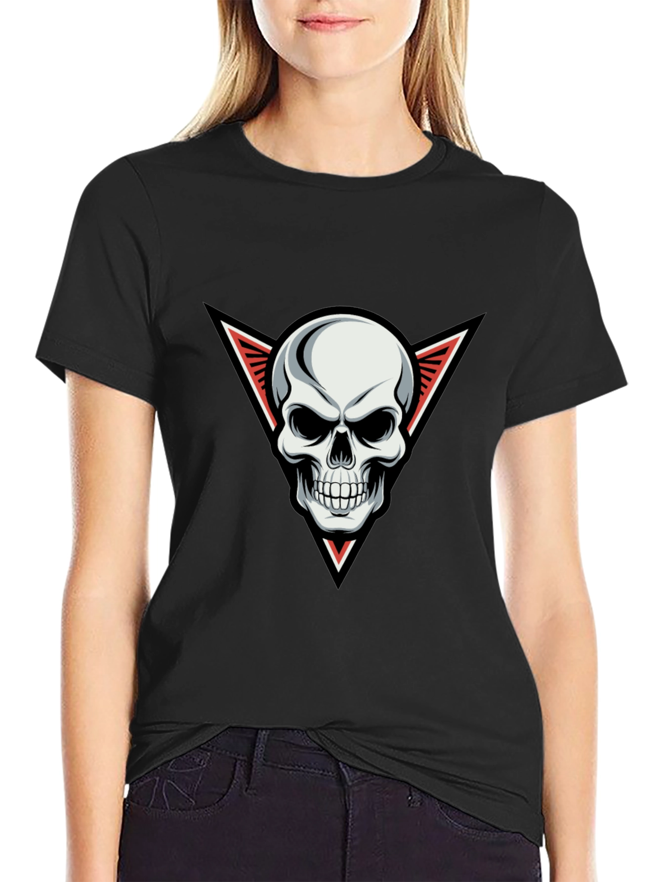Skull Graphic Black Tee