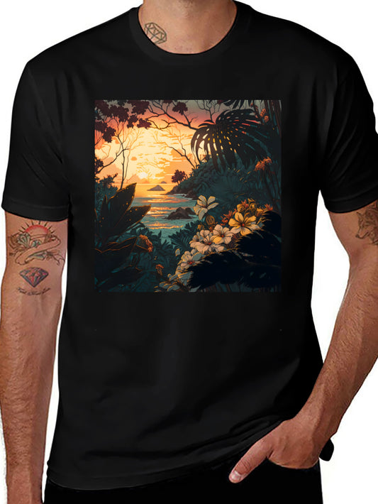 Tropical Paradise Graphic Tee - Island Life
