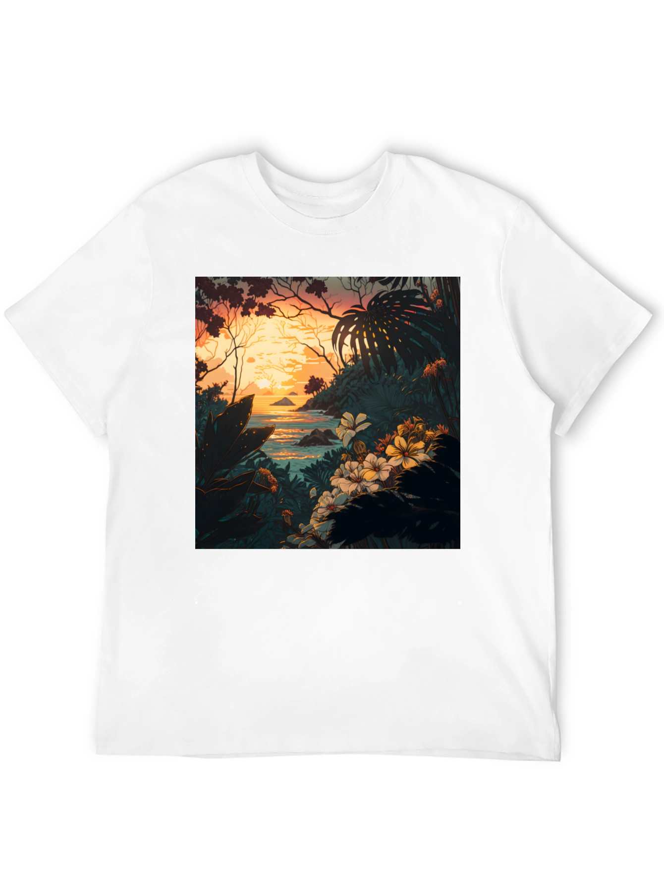 Tropical Paradise Graphic Tee - Island Life