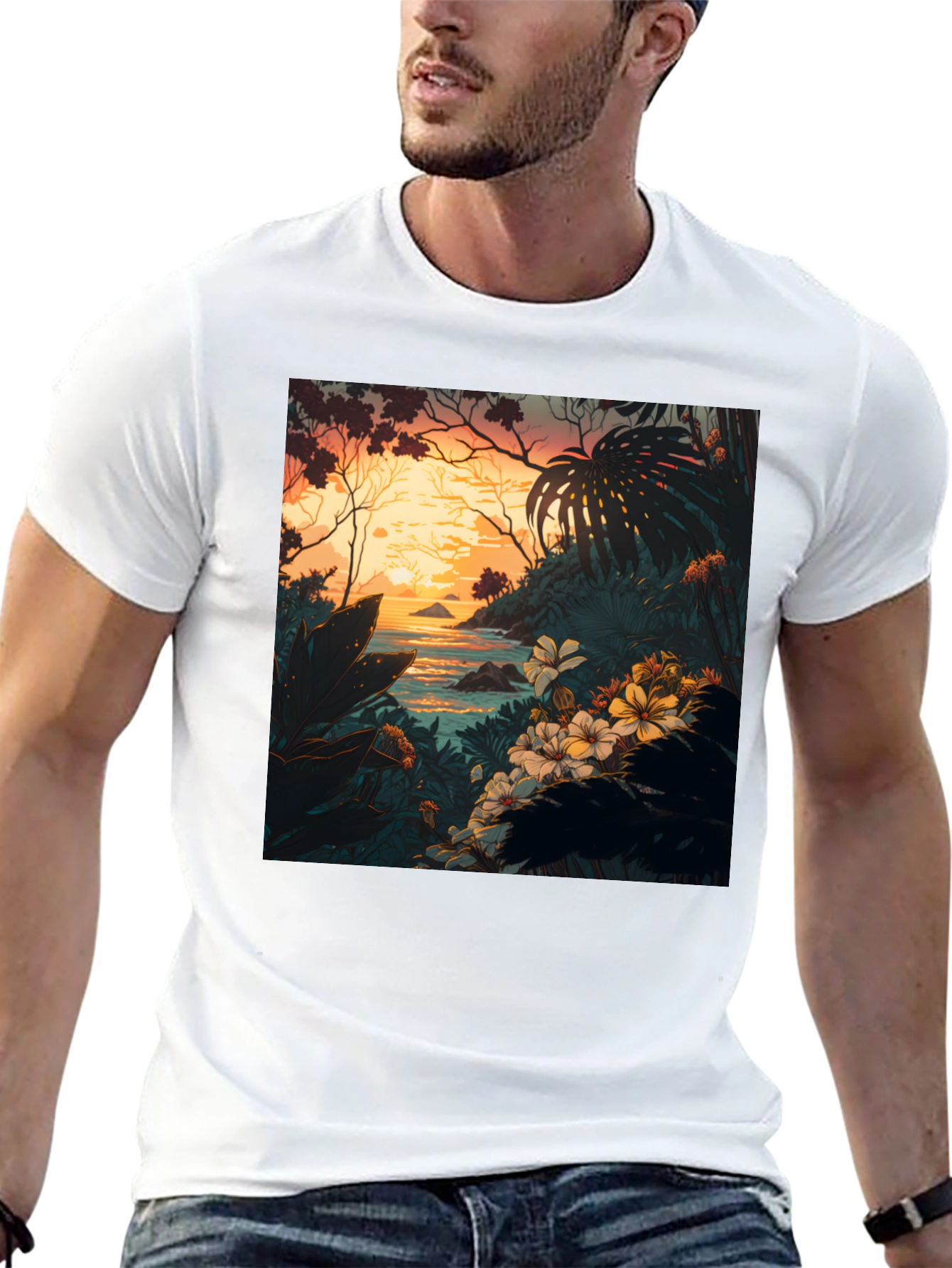 Tropical Paradise Graphic Tee - Island Life