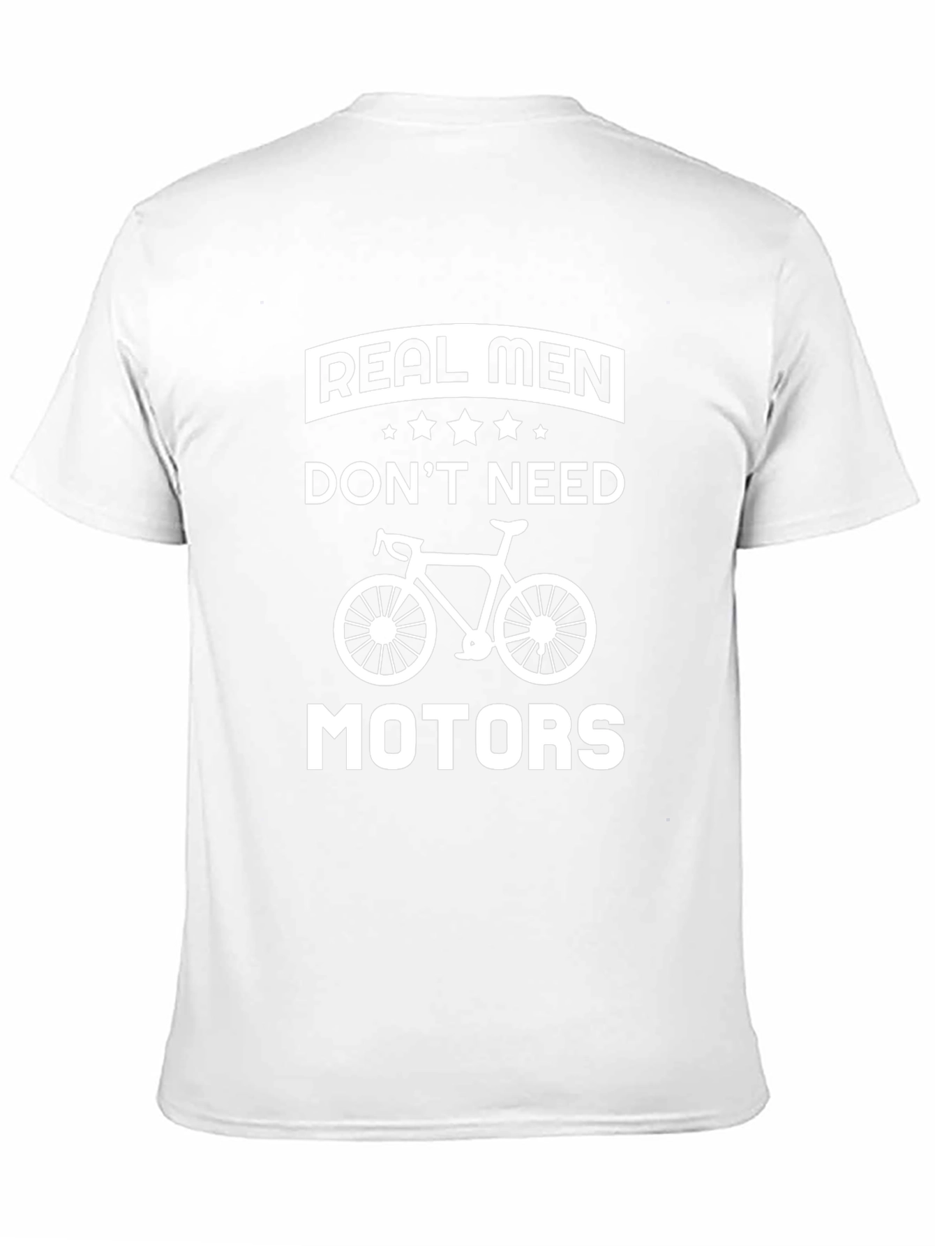 Real Men Dont Need Motors Black T-Shirt