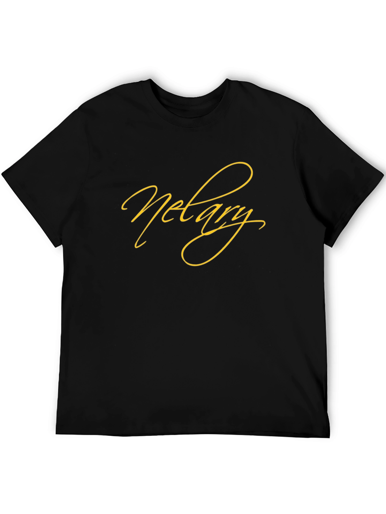 Notary T-Shirt - Classic Black Crew Neck