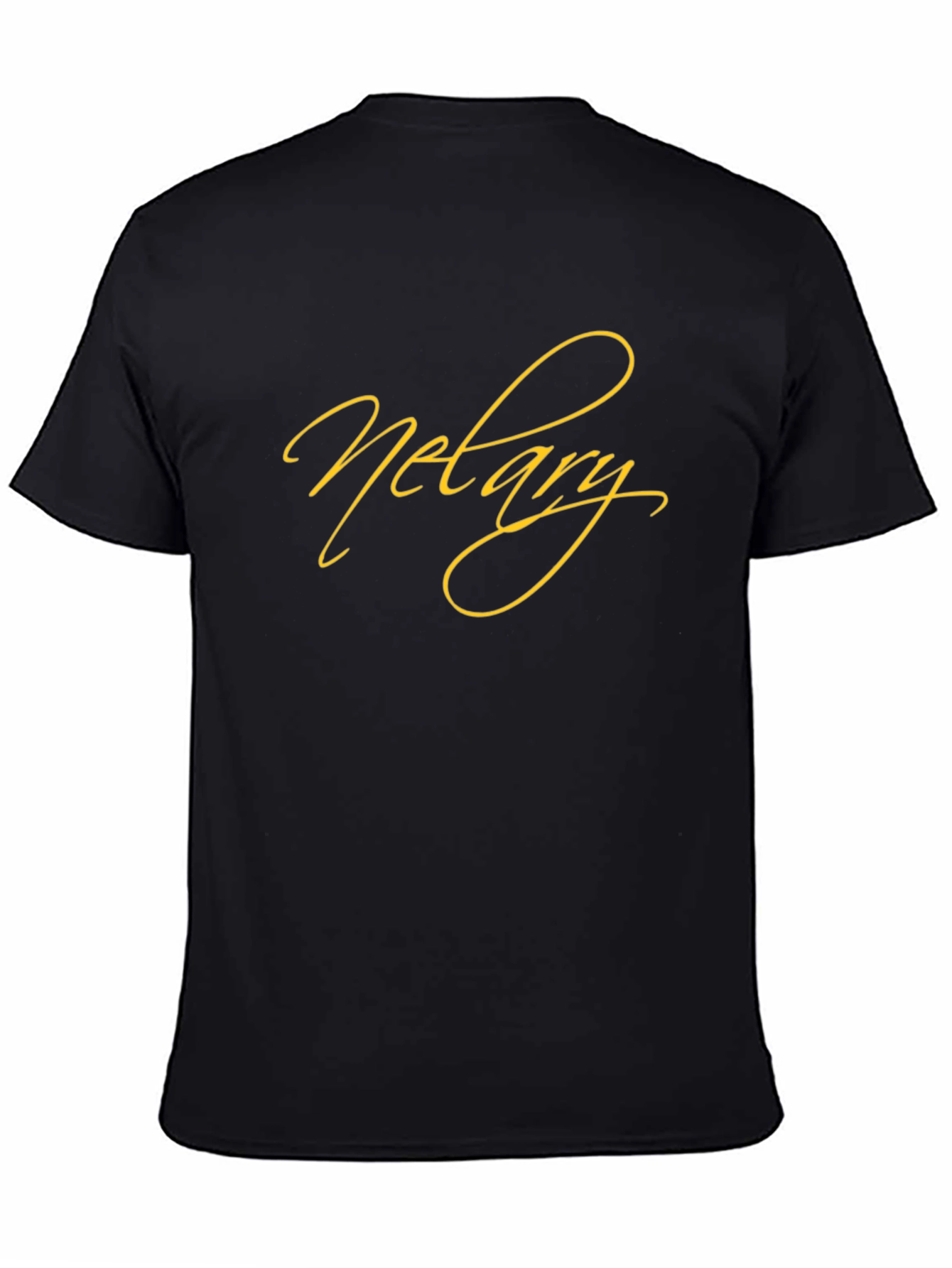 Notary T-Shirt - Classic Black Crew Neck