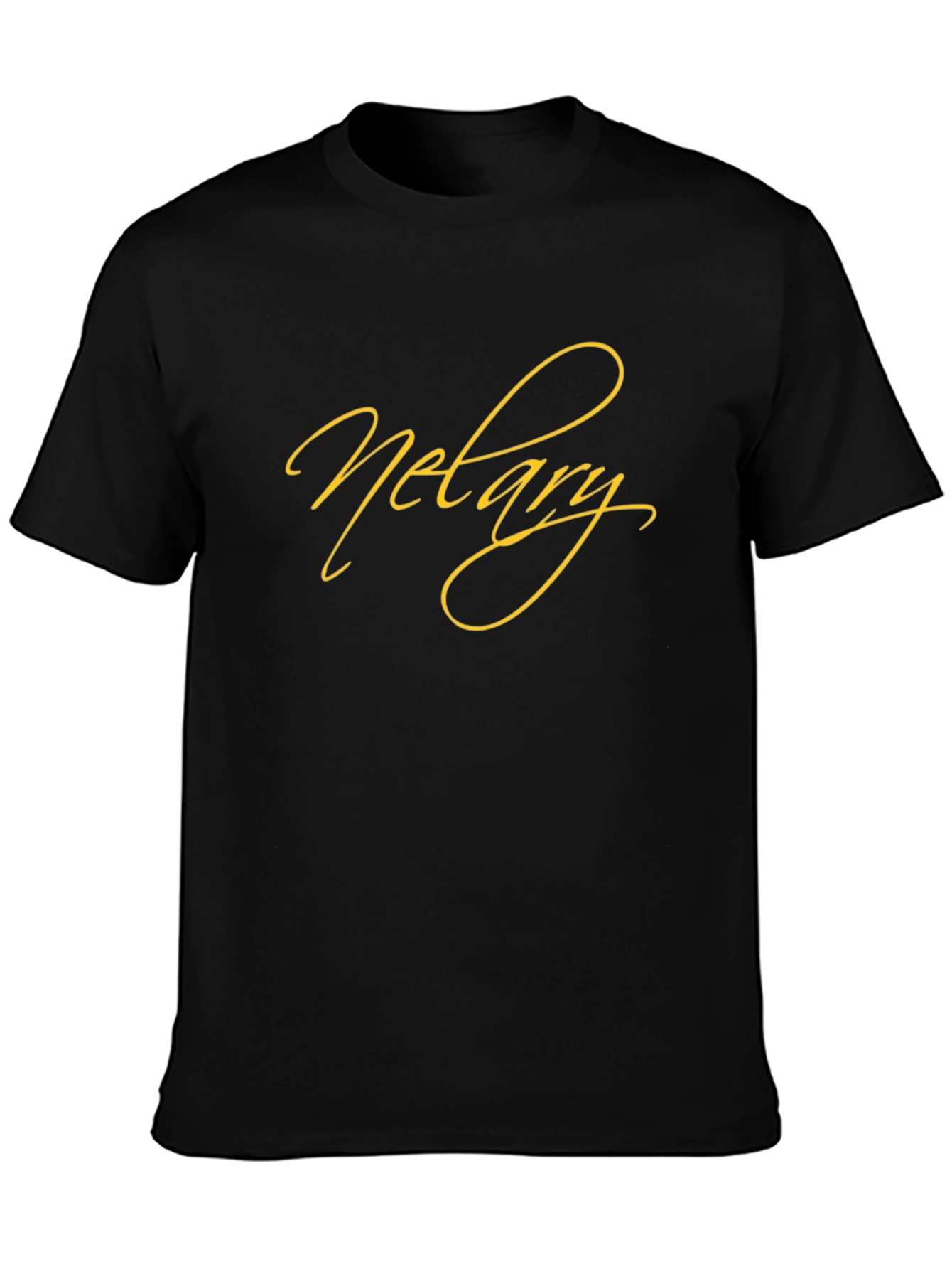 Notary T-Shirt - Classic Black Crew Neck