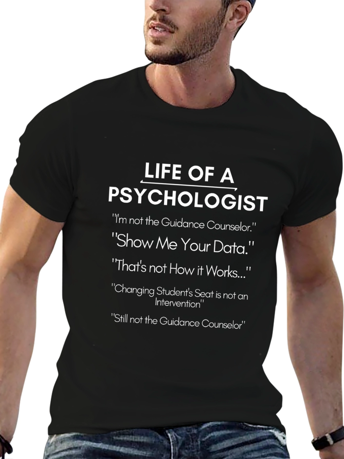 Life of a Psychologist Black T-Shirt