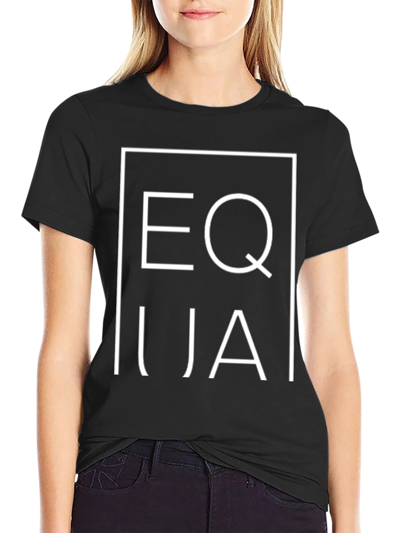 Equality Unisex Black Tee