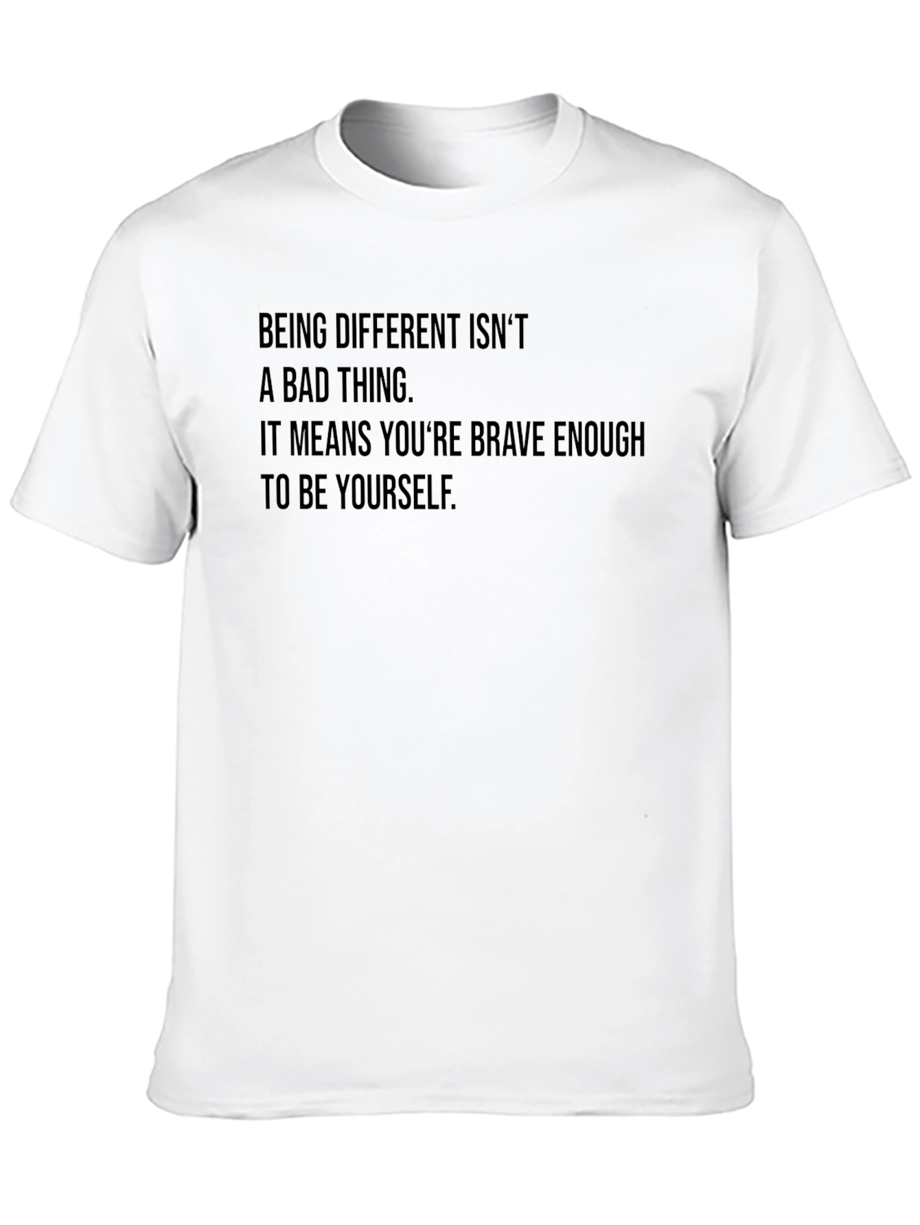 Be Yourself Graphic Tee - Inspiring Black T-Shirt