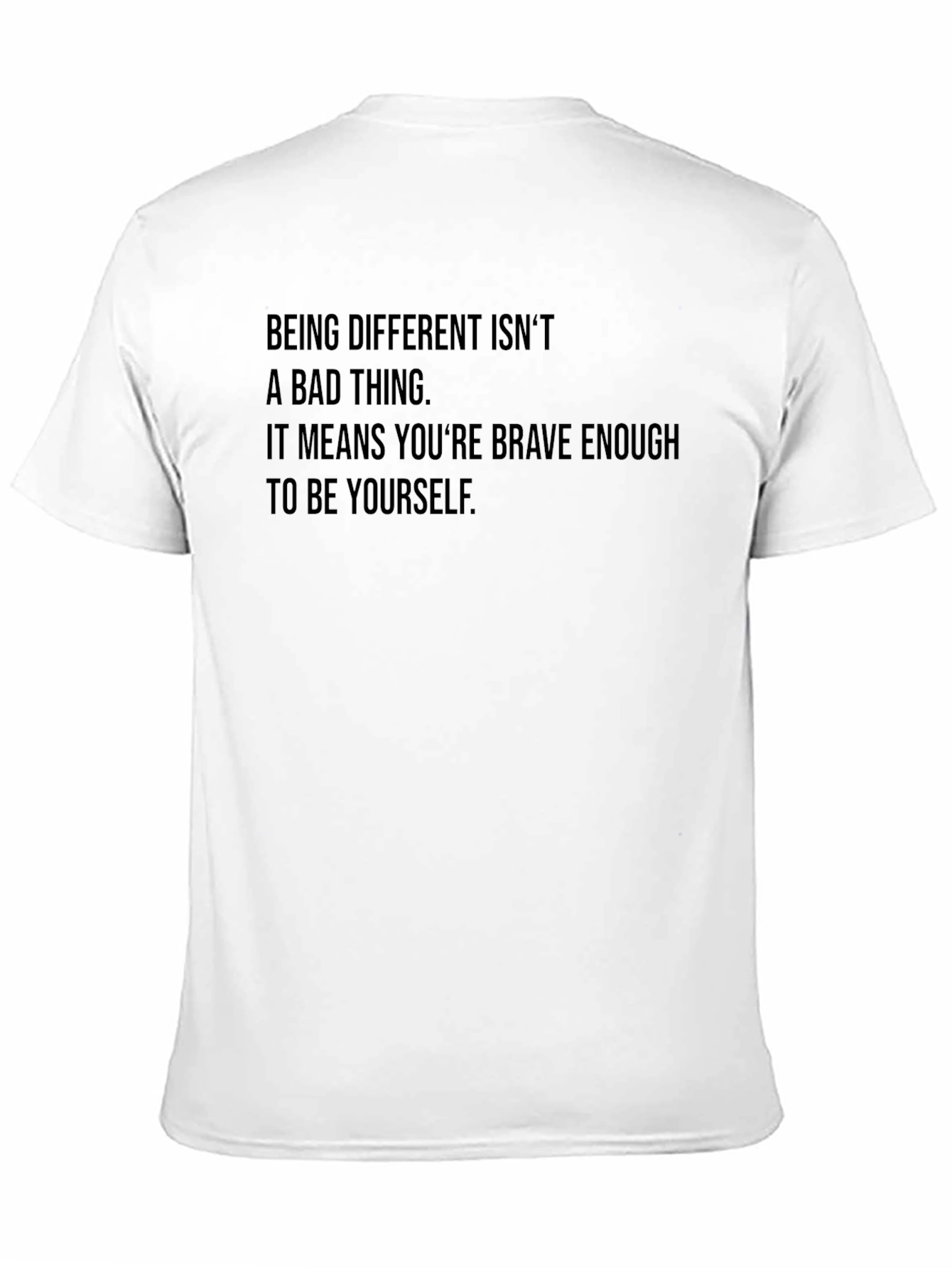 Be Yourself Graphic Tee - Inspiring Black T-Shirt