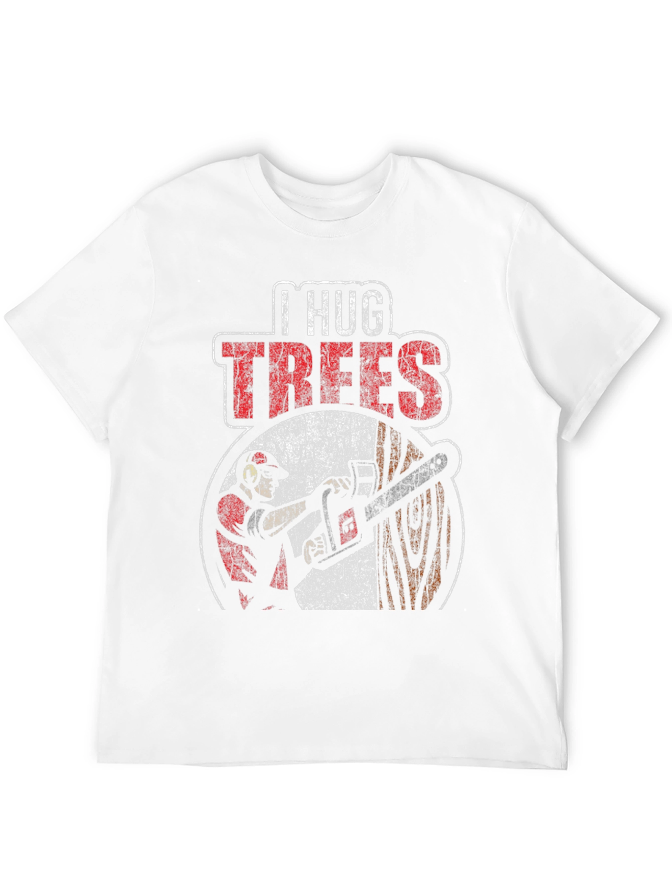 I Hug Trees Graphic Tee - Lumberjack Style