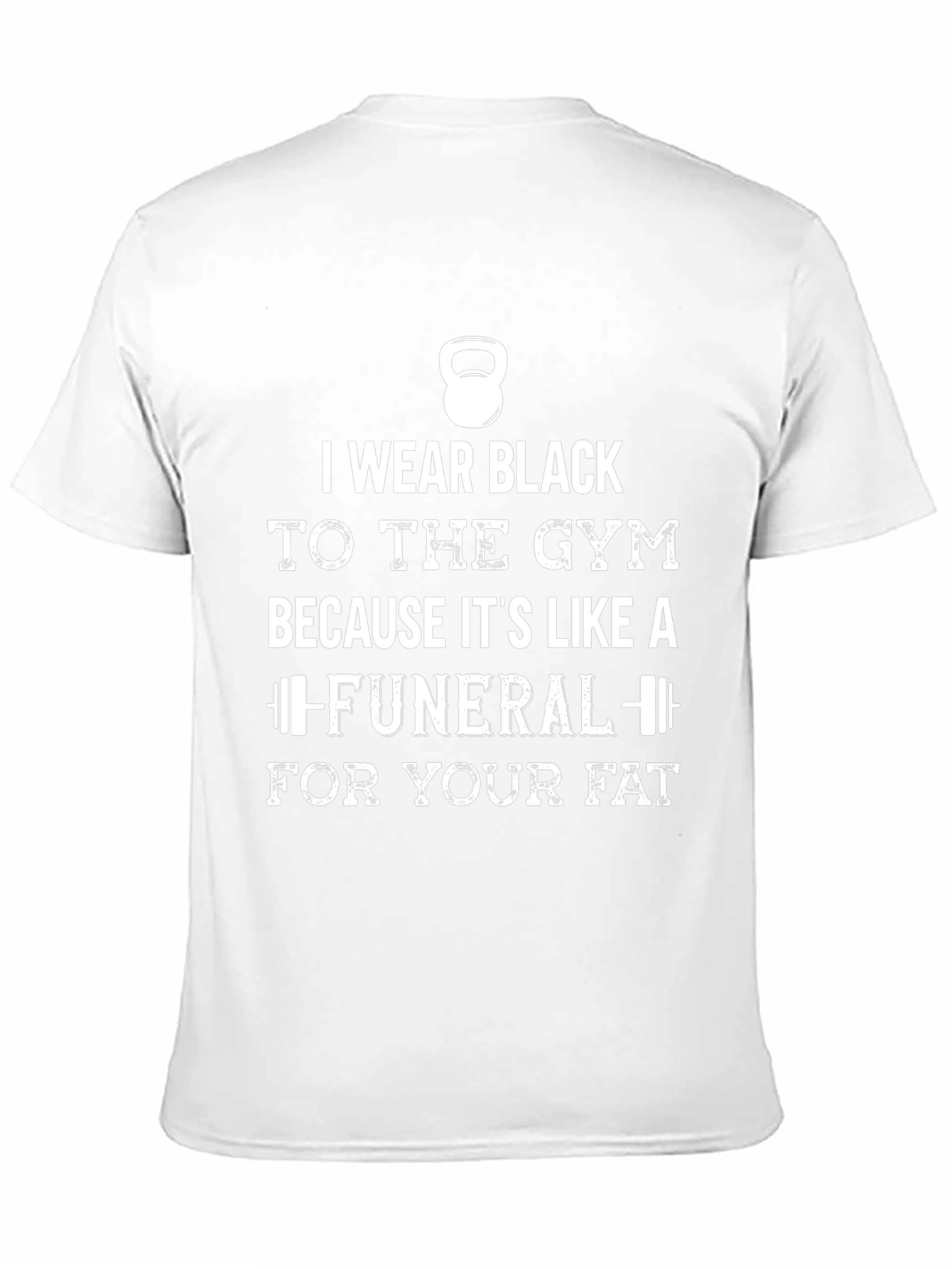 Black Gym T-Shirt - Funeral For Your Fat