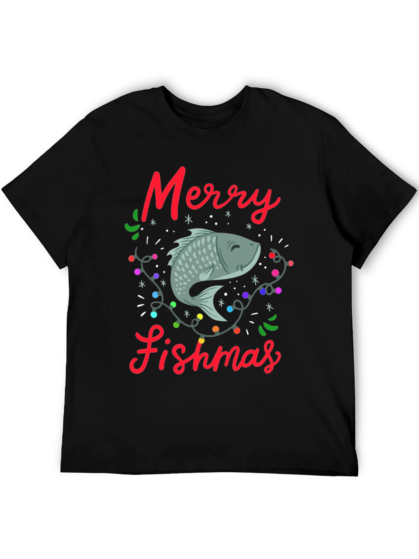 Merry Fishmas T-Shirt - Holiday Fishing Tee