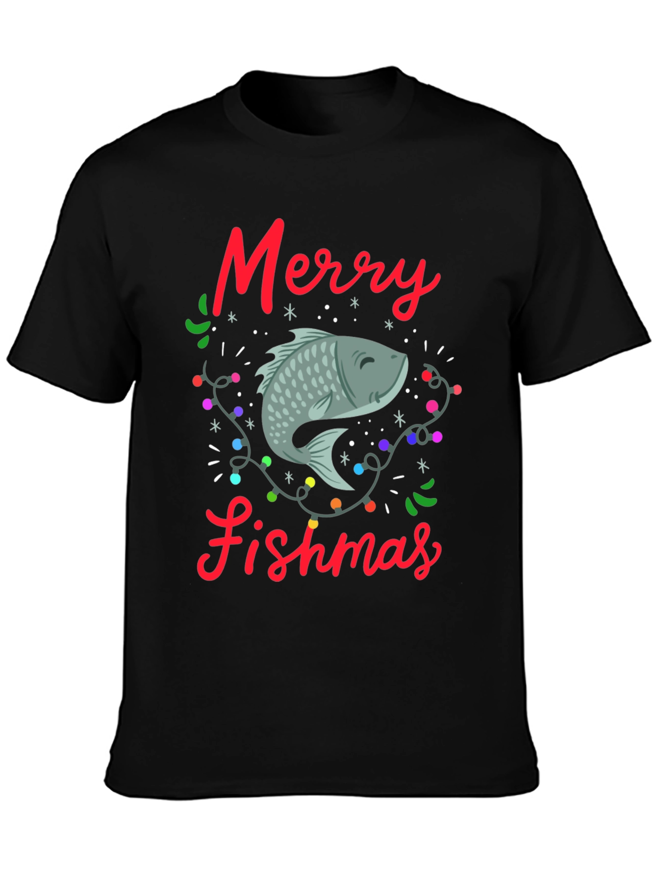 Merry Fishmas T-Shirt - Holiday Fishing Tee