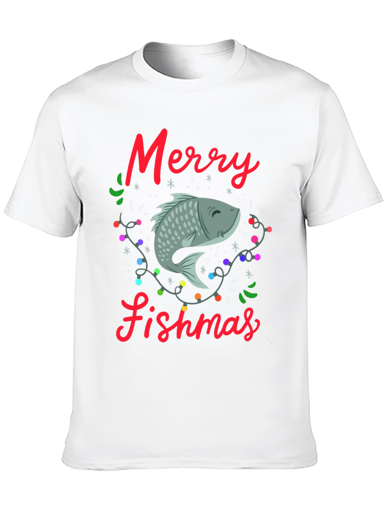 Merry Fishmas T-Shirt - Holiday Fishing Tee
