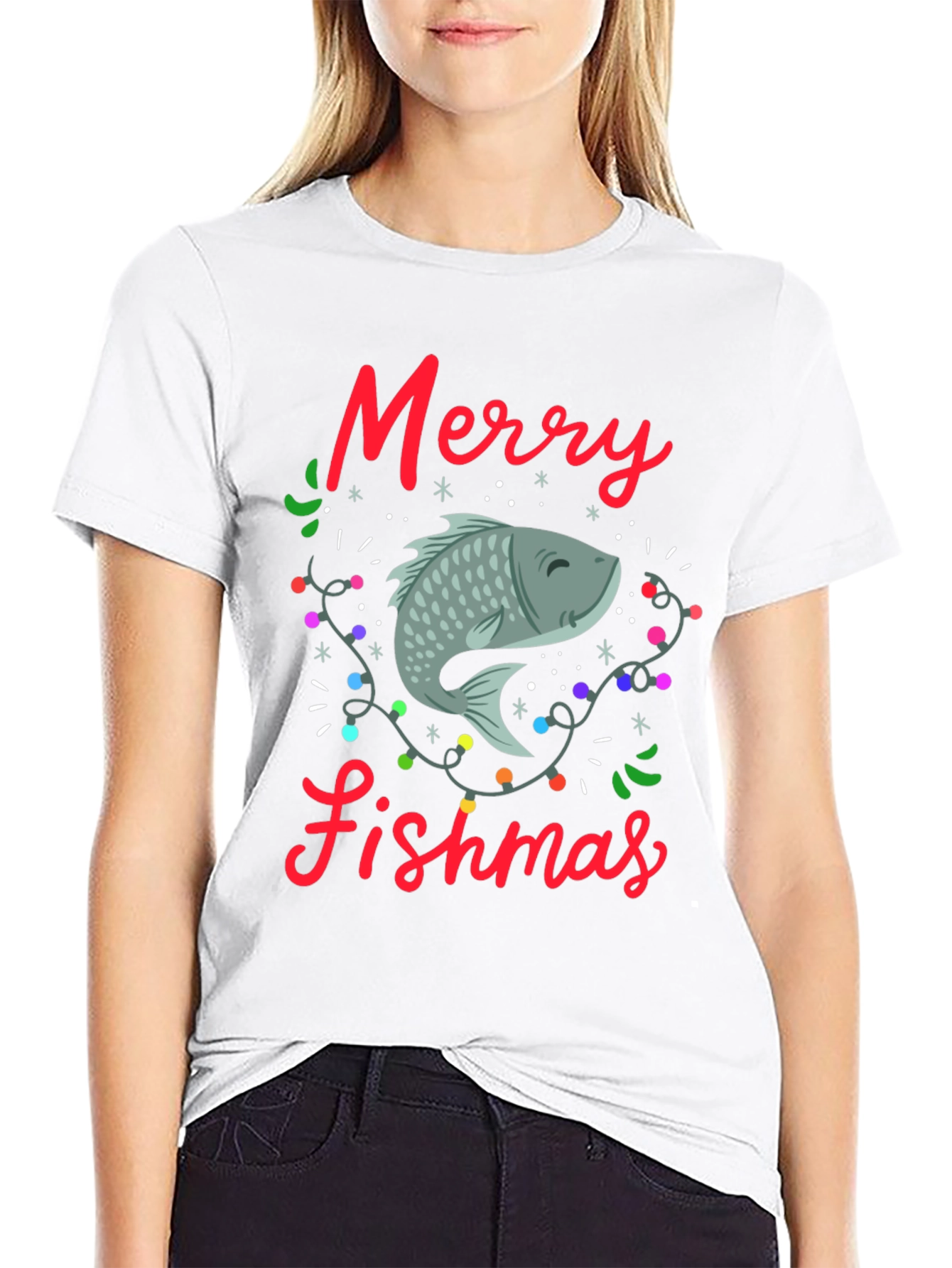 Merry Fishmas T-Shirt - Holiday Fishing Tee