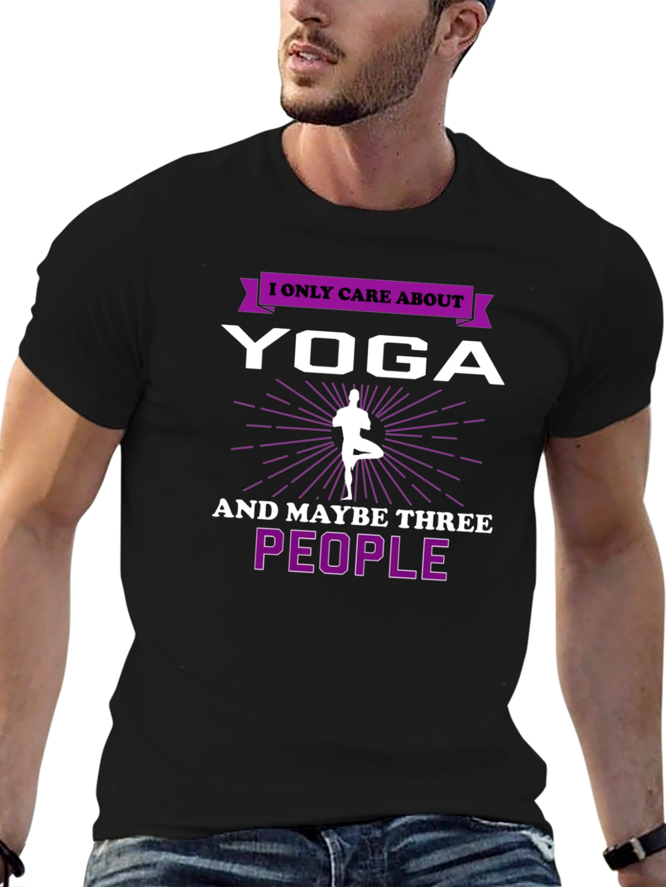 Yoga Lovers T-Shirt: I Only Care About Yoga!