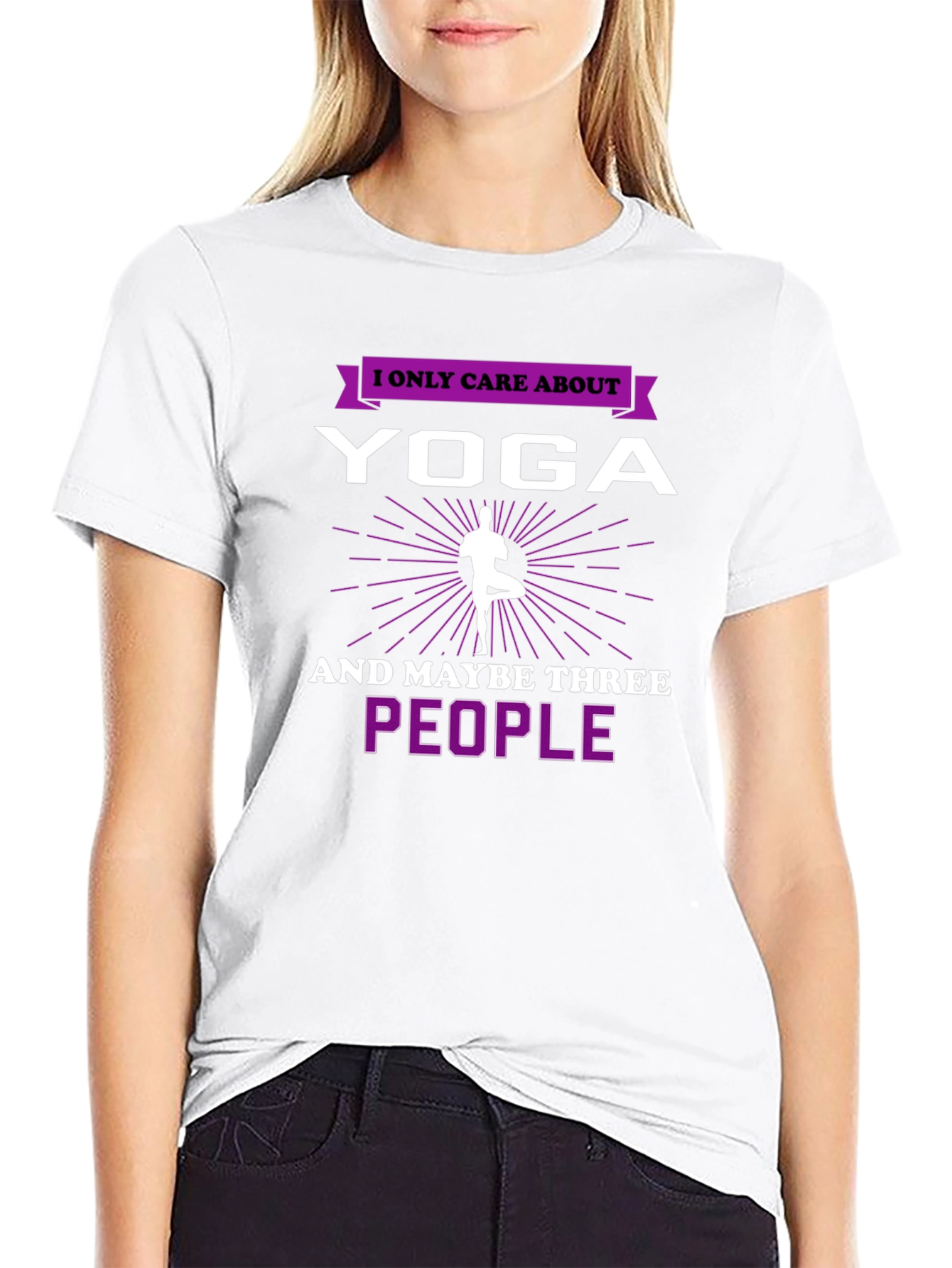 Yoga Lovers T-Shirt: I Only Care About Yoga!