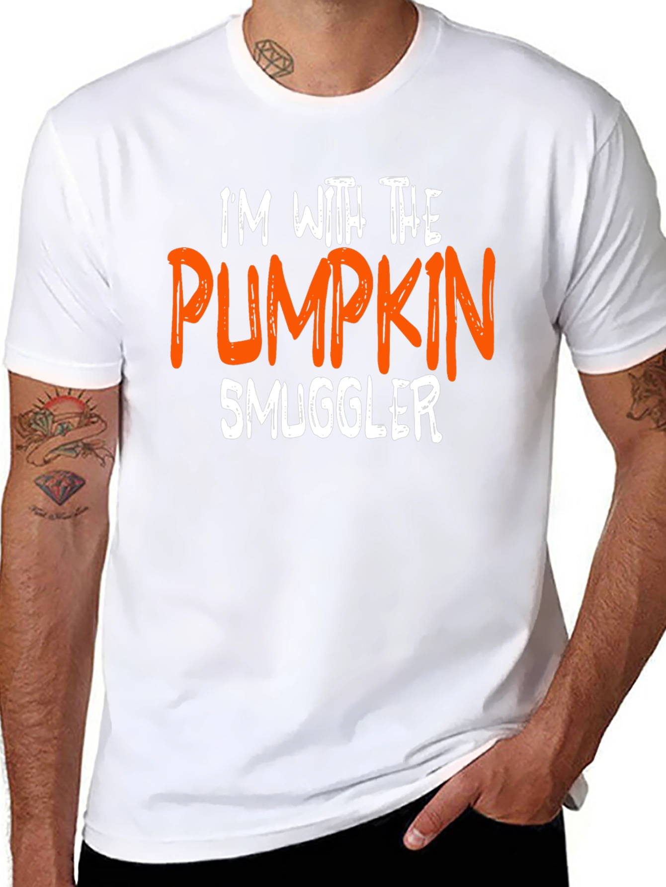 Pumpkin Smuggler Graphic Tee - Halloween Shirt