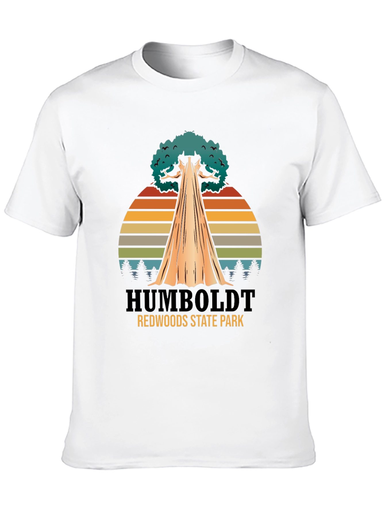 Humboldt Redwoods State Park Black T-Shirt