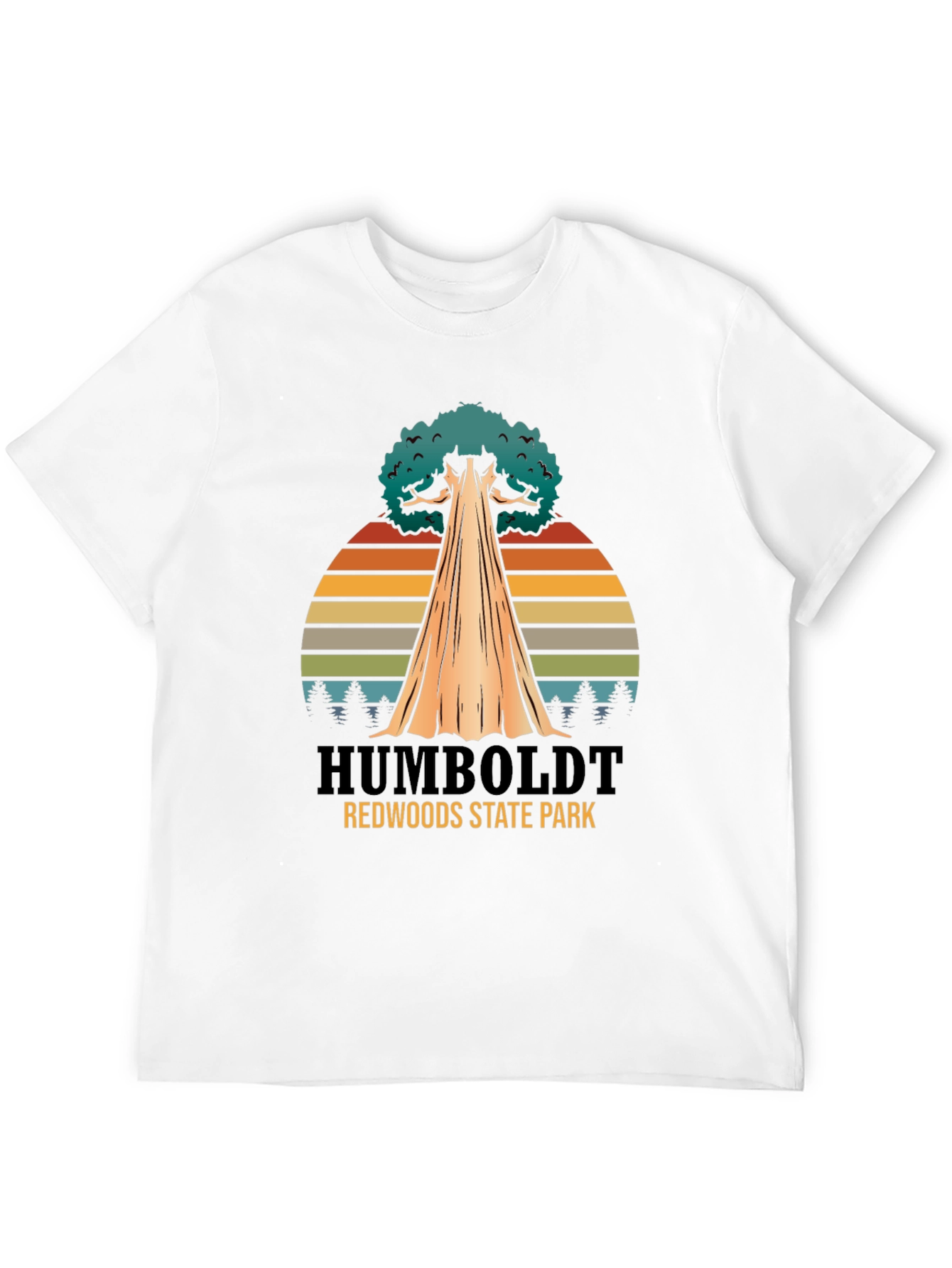 Humboldt Redwoods State Park Black T-Shirt