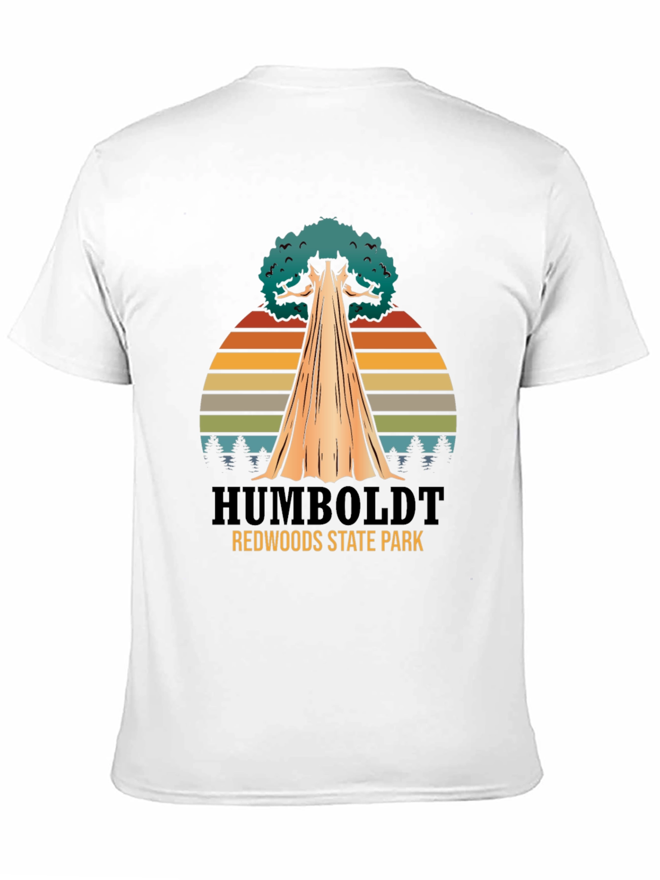 Humboldt Redwoods State Park Black T-Shirt
