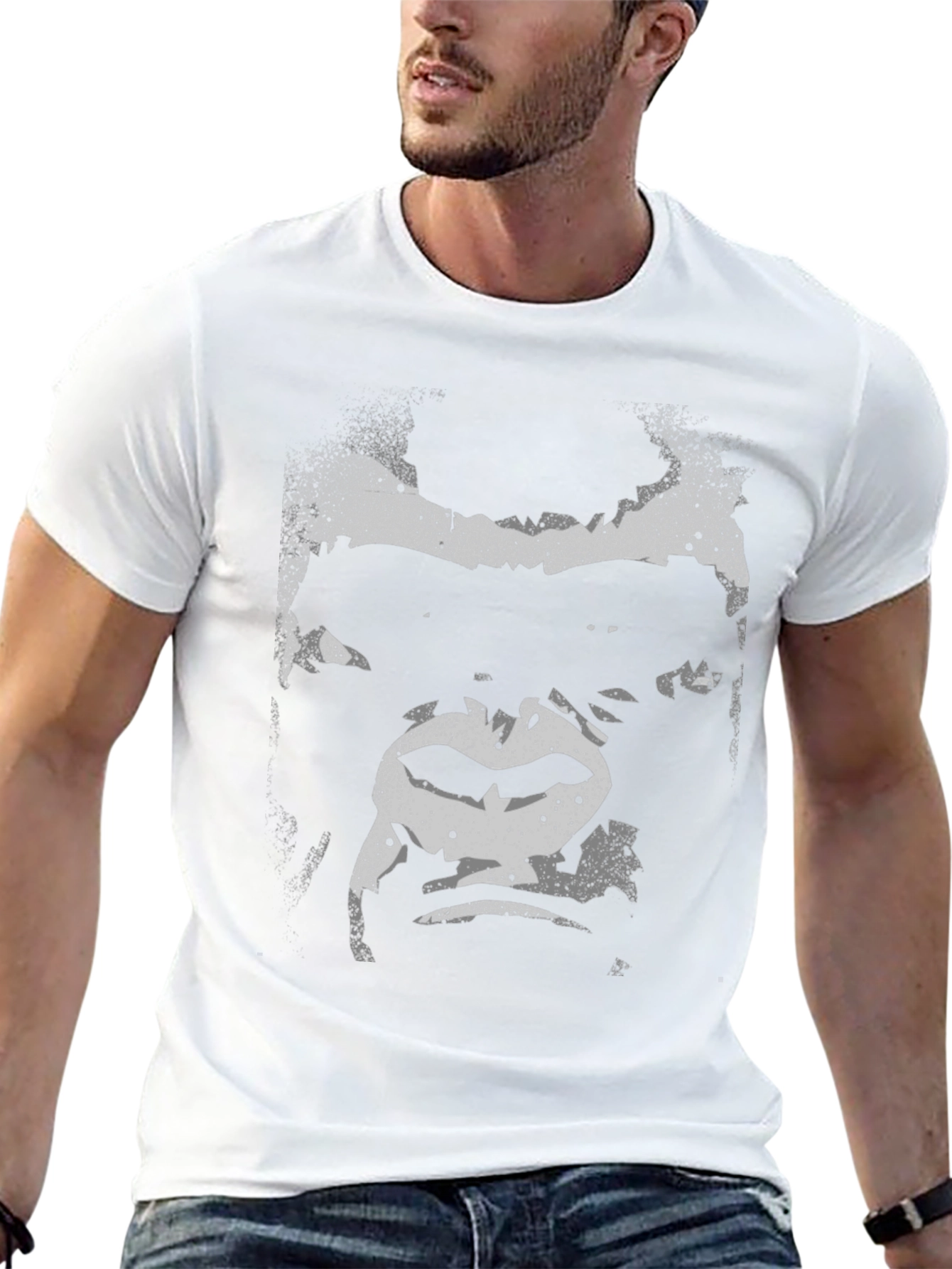 Graphic Gorilla Face Black T-Shirt