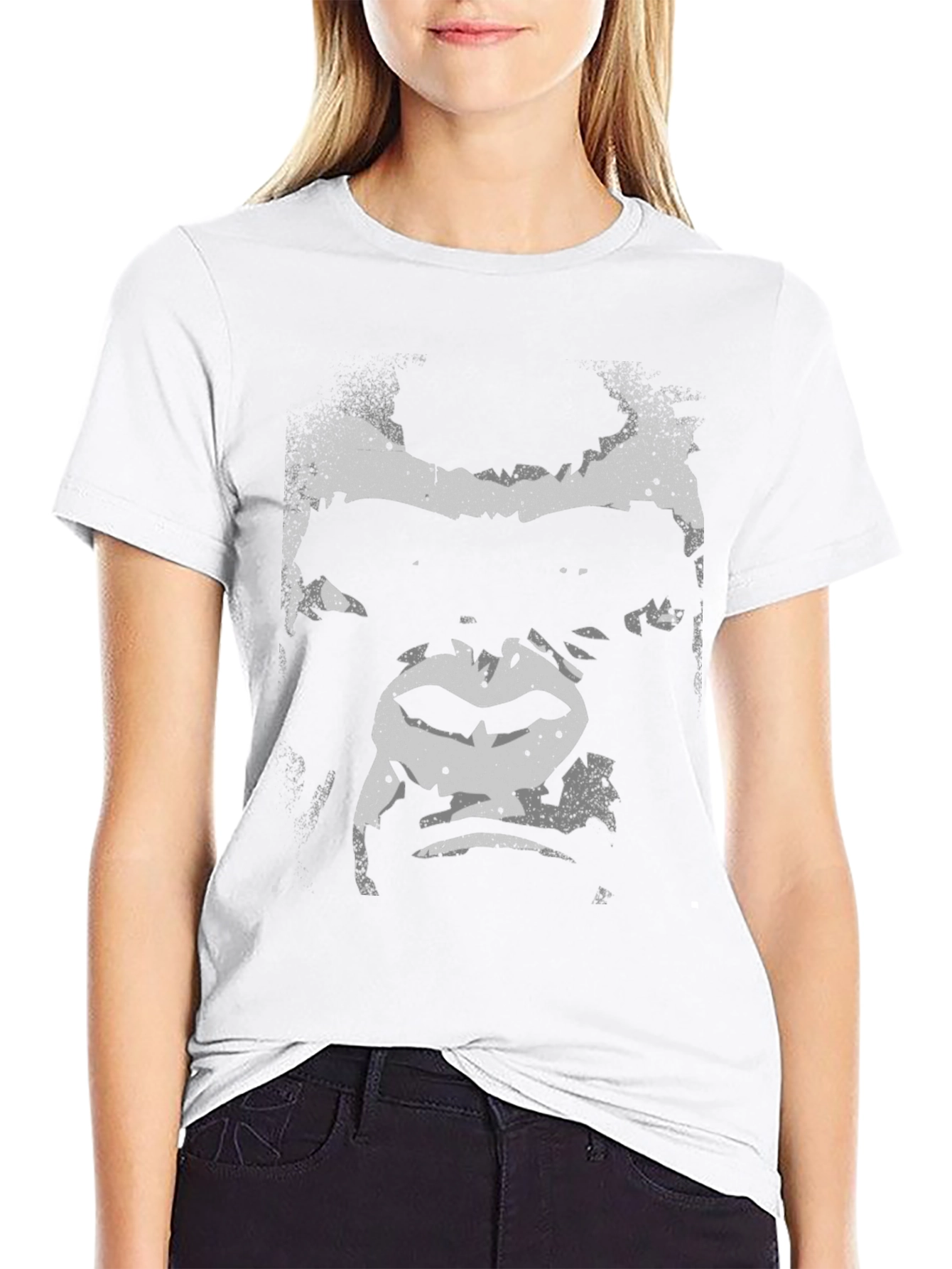 Graphic Gorilla Face Black T-Shirt