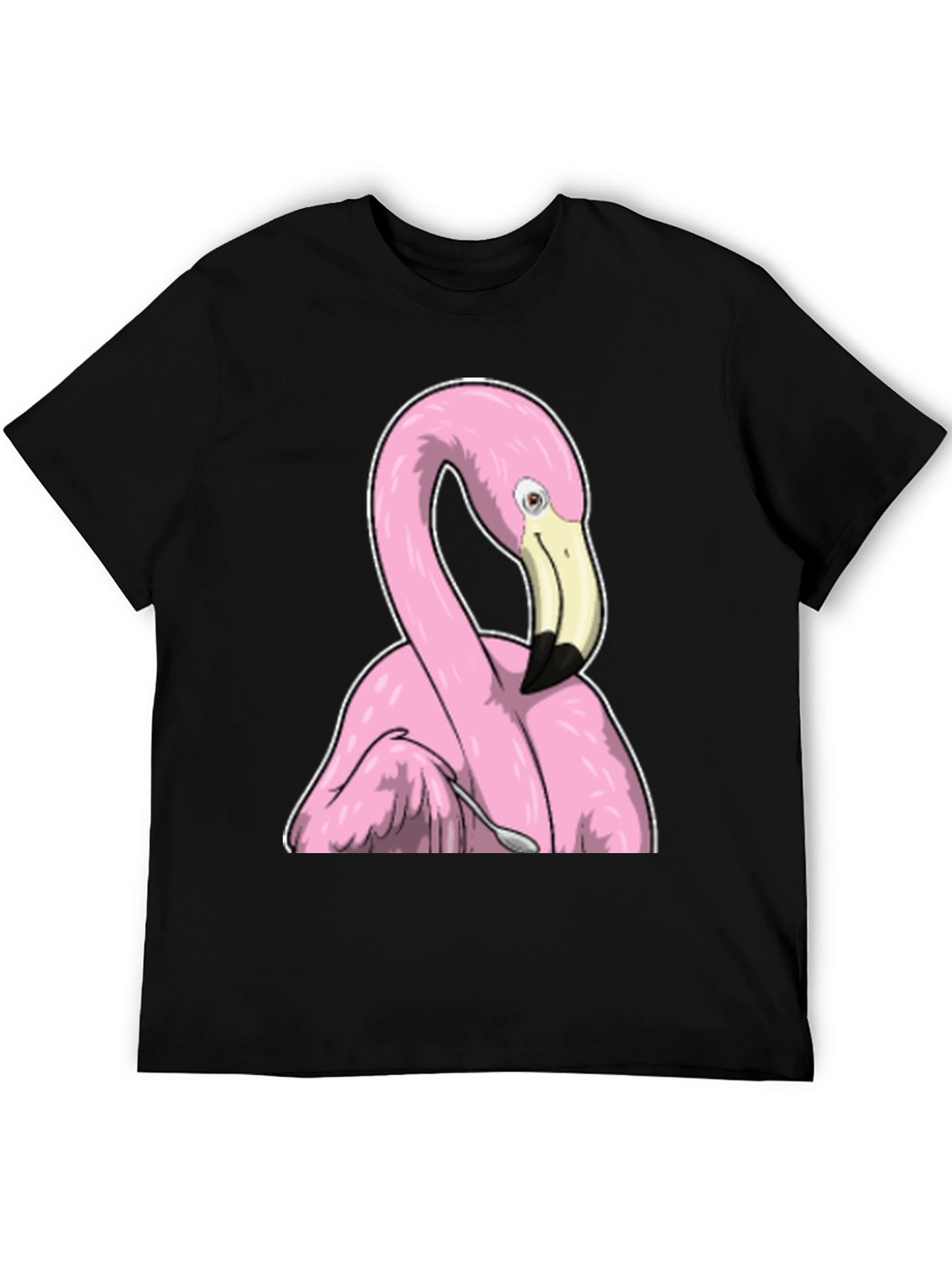 Funny Flamingo Spooning T-Shirt - Unique Graphic Tee