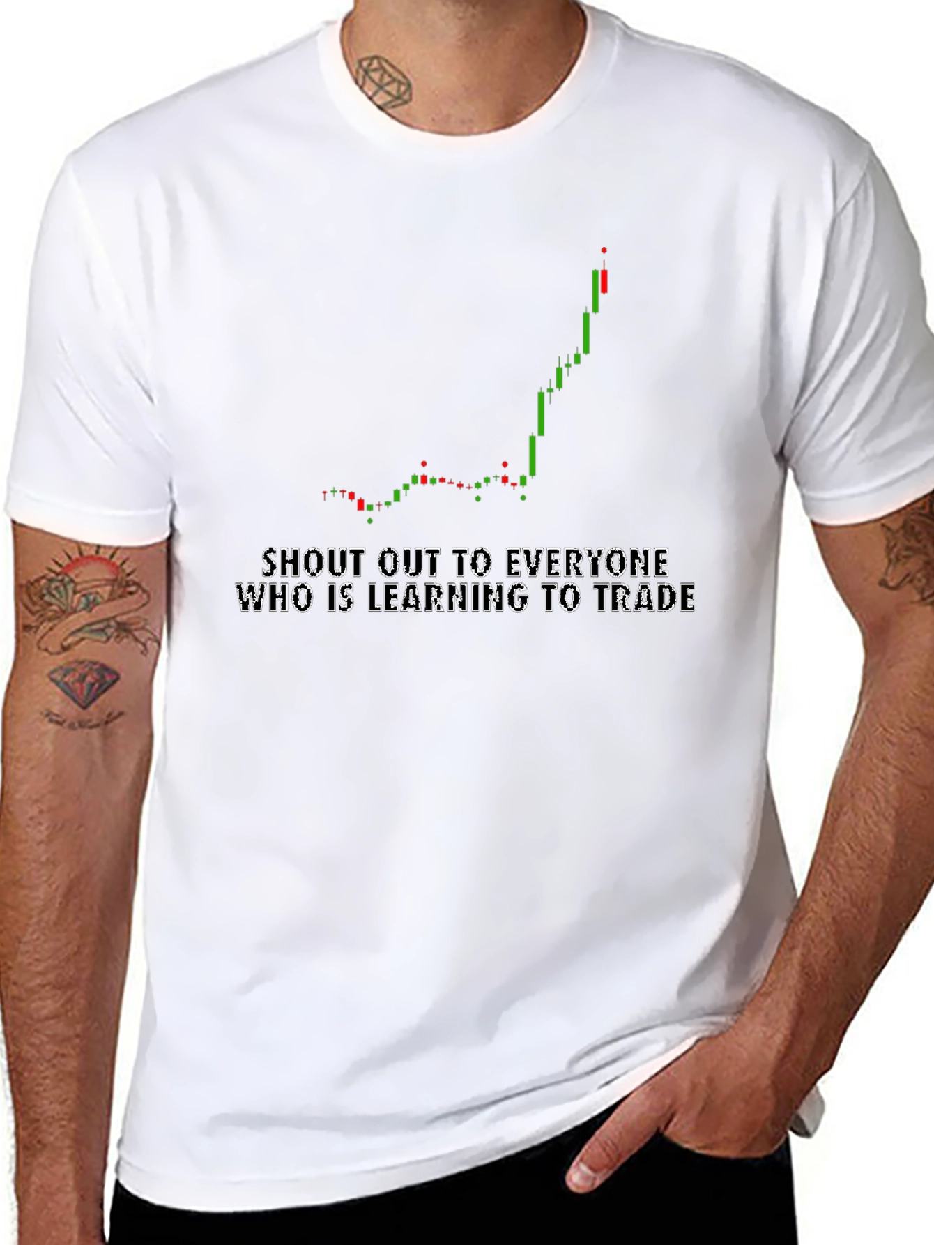 Learn to Trade Black Graphic Tee