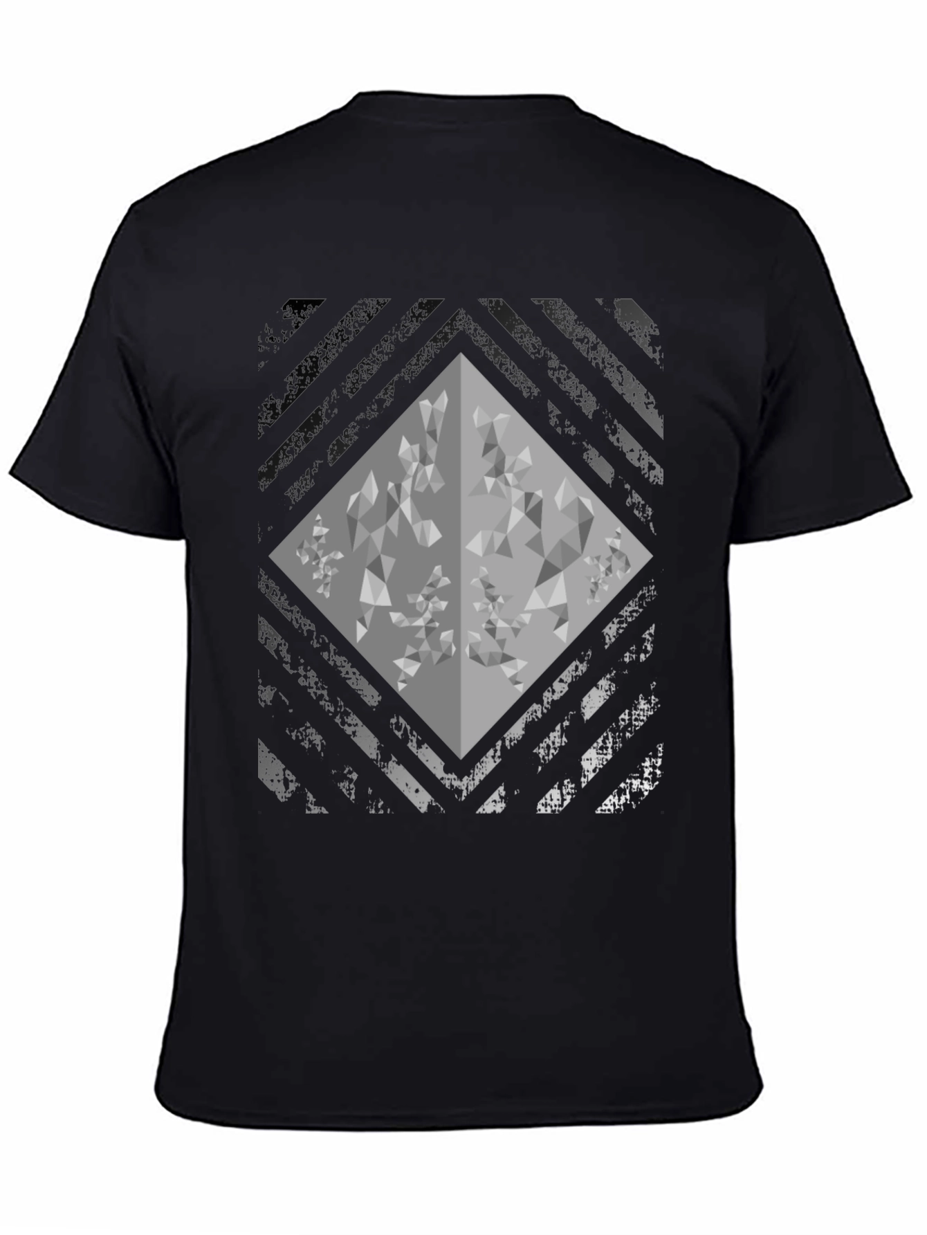 Abstract Geometric Diamond Graphic Mens Tee