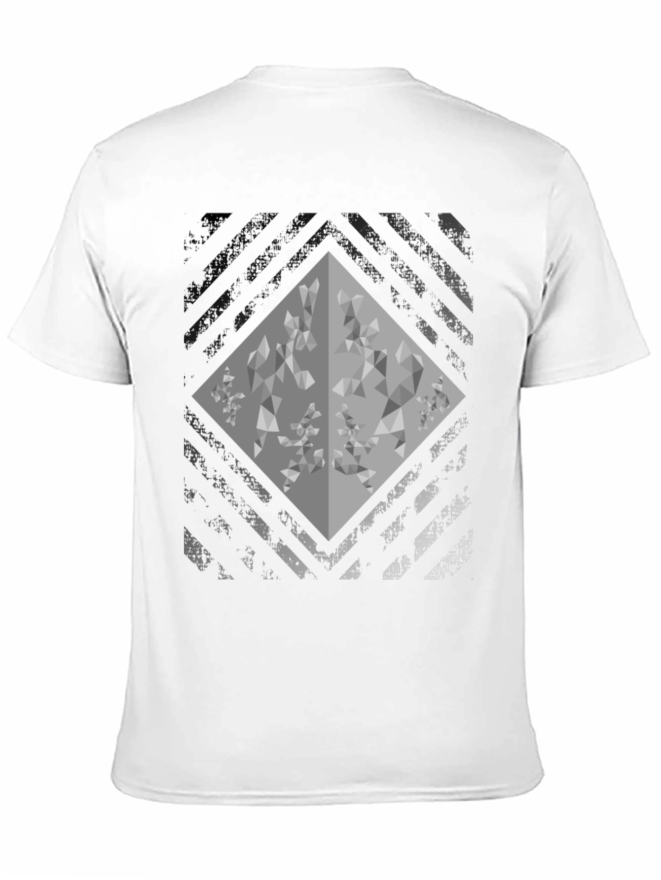 Abstract Geometric Diamond Graphic Mens Tee