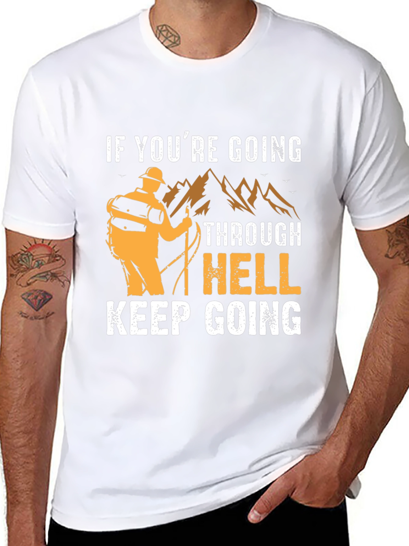 Keep Going T-Shirt | Hiker Design
