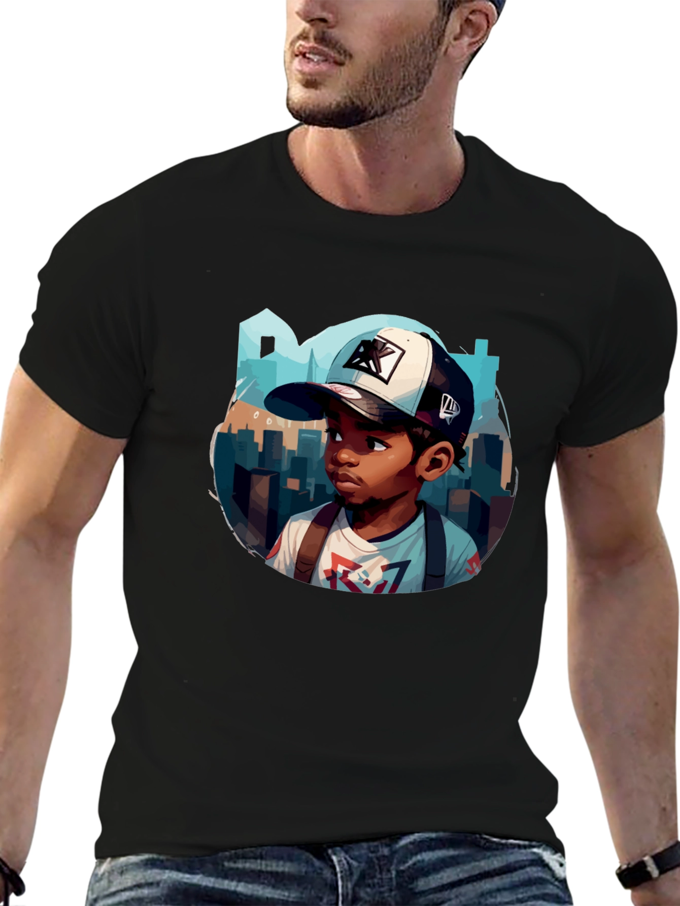 Cartoon Character Graphic T-Shirt