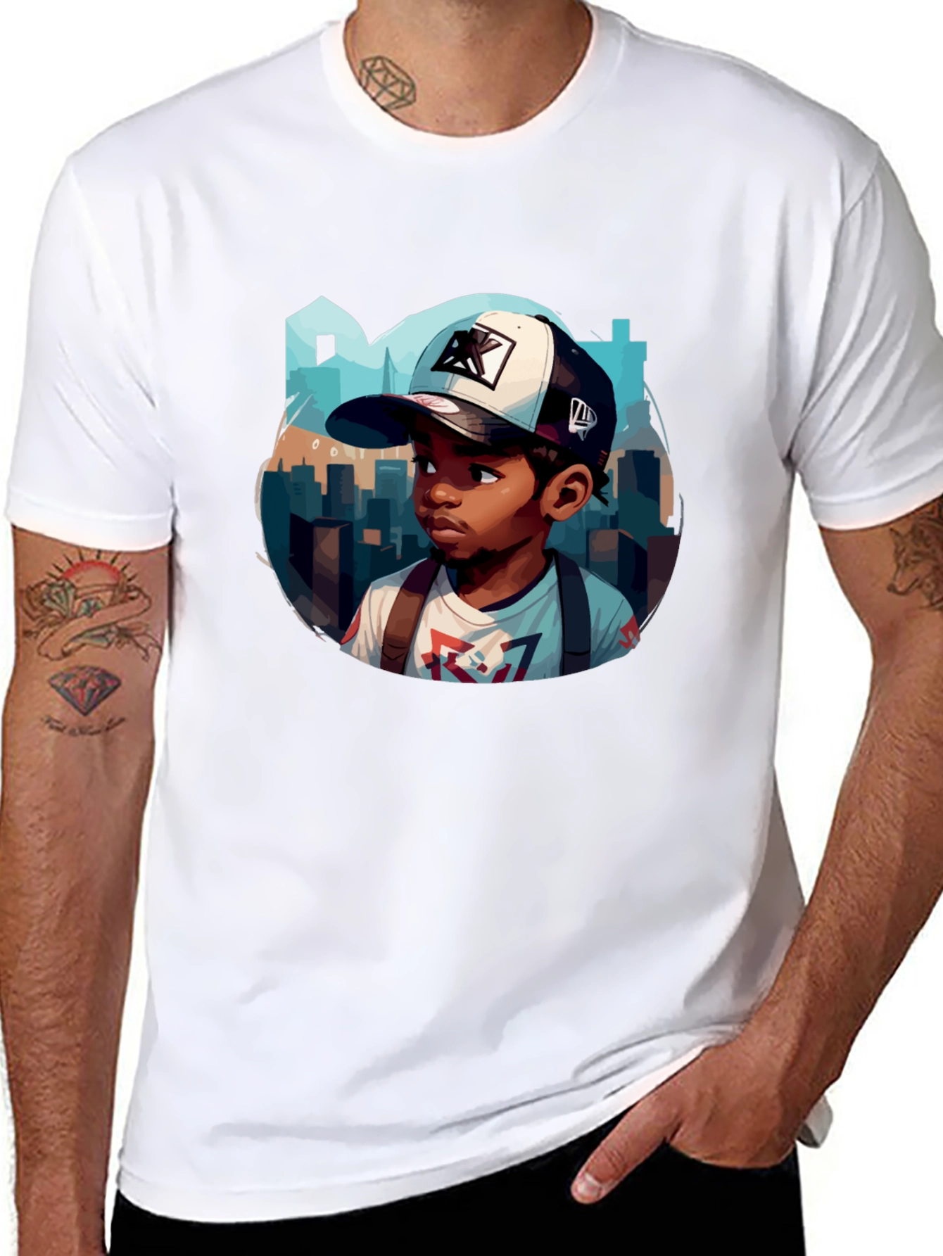 Cartoon Character Graphic T-Shirt